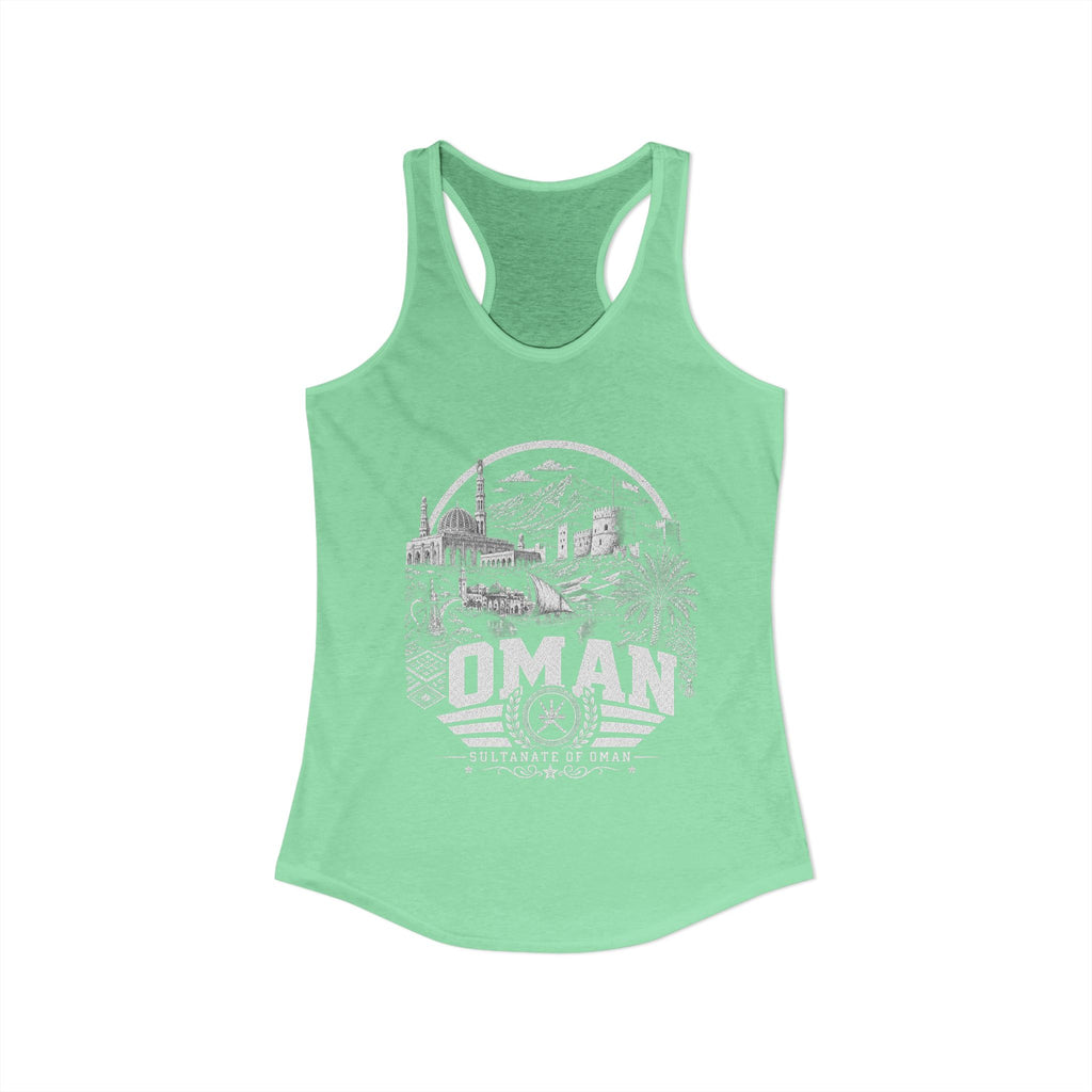 Omán Sultanato de Omán Camiseta sin mangas para mujer