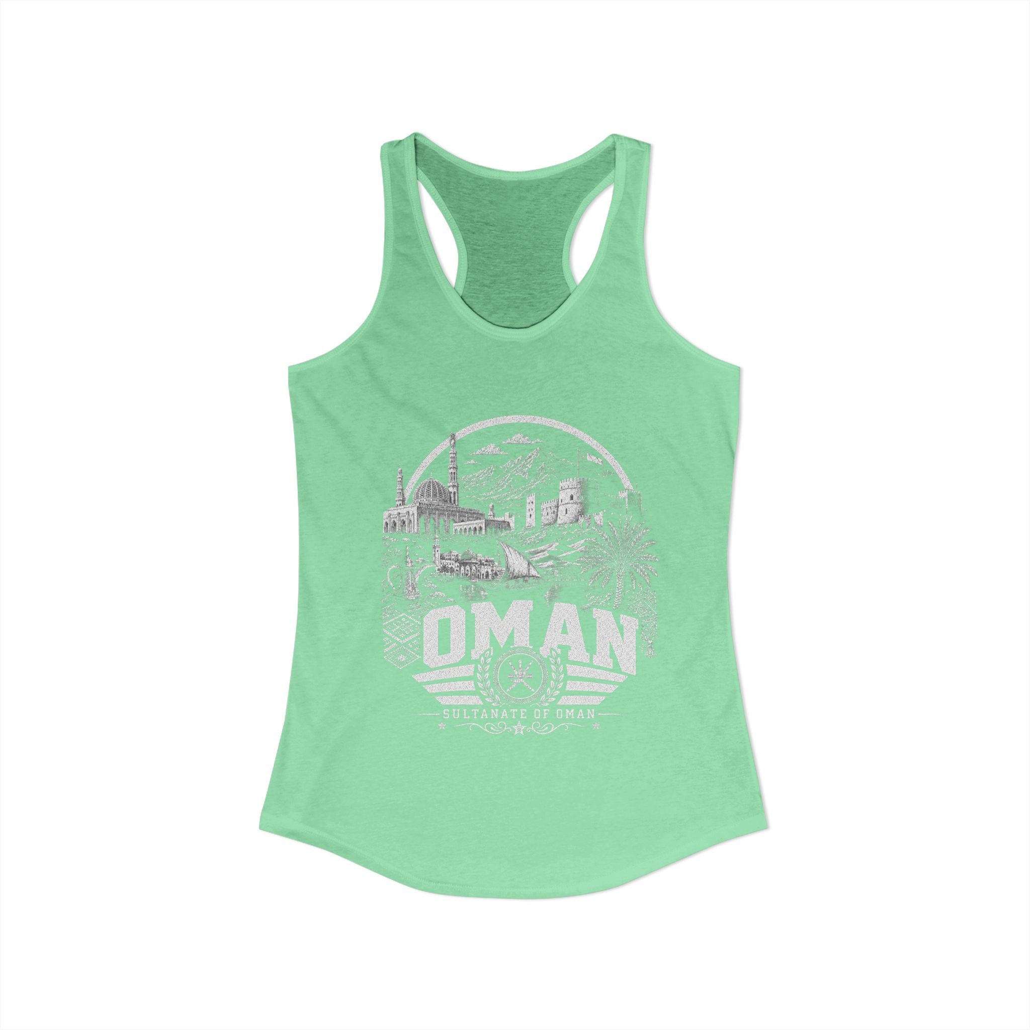 Omán Sultanato de Omán Camiseta sin mangas para mujer