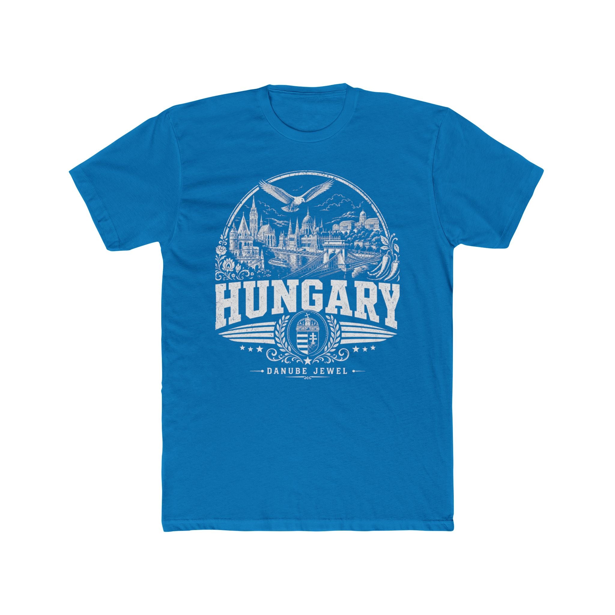 Hungary vintage landmarks men's tee — iconic landmark design | Nameshi Destinations (view 9)
