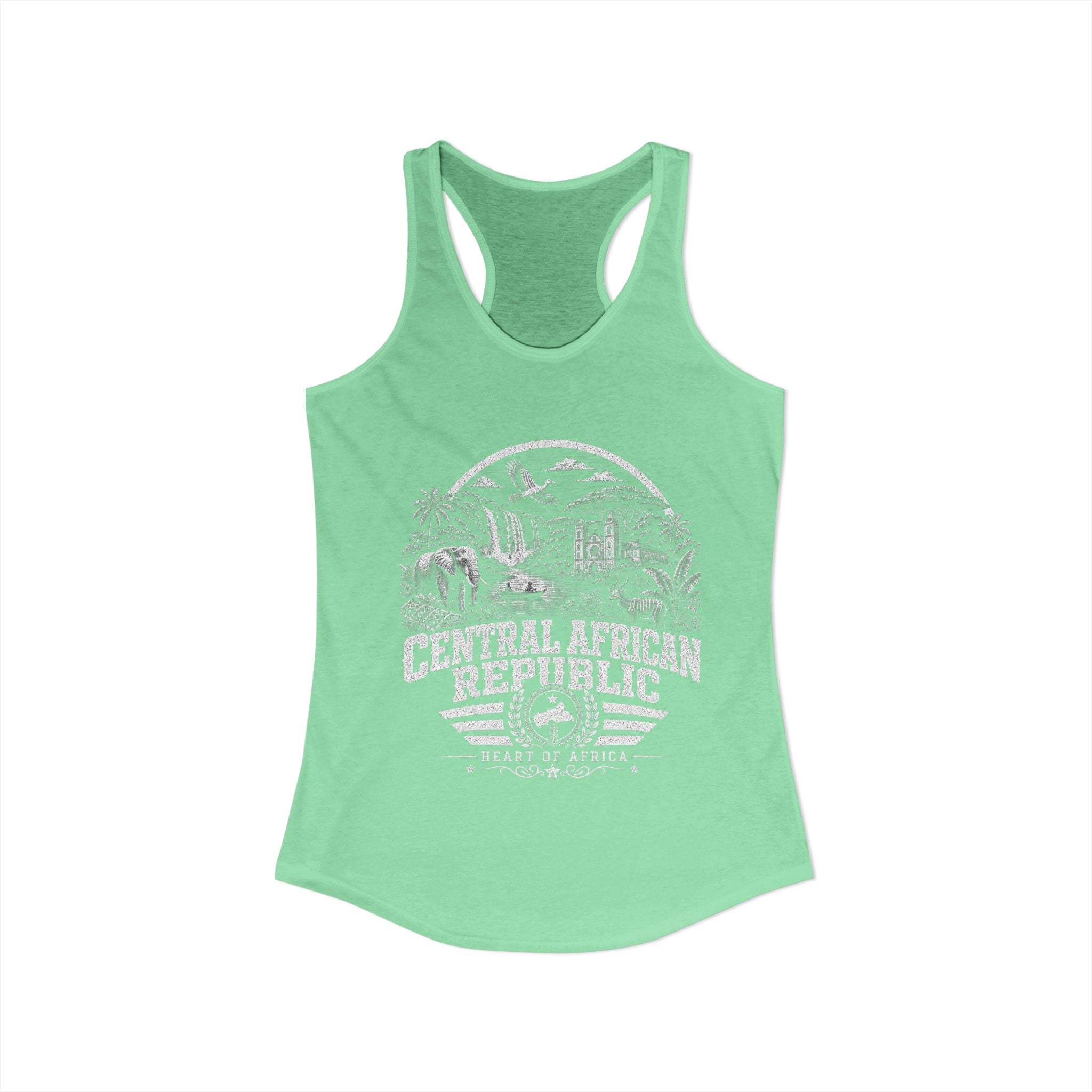 Central African Republic Heart of Africa Women's Tank Top