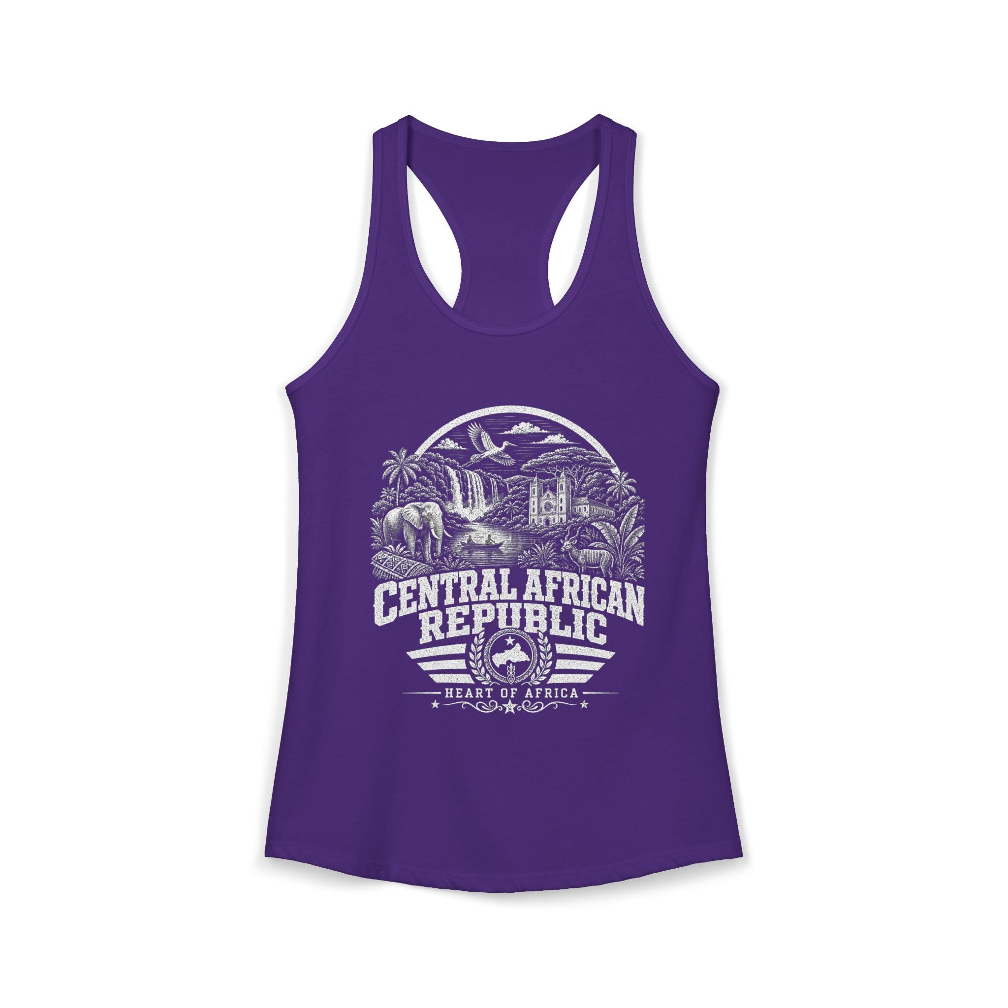 Central African Republic Heart of Africa Women's Tank Top
