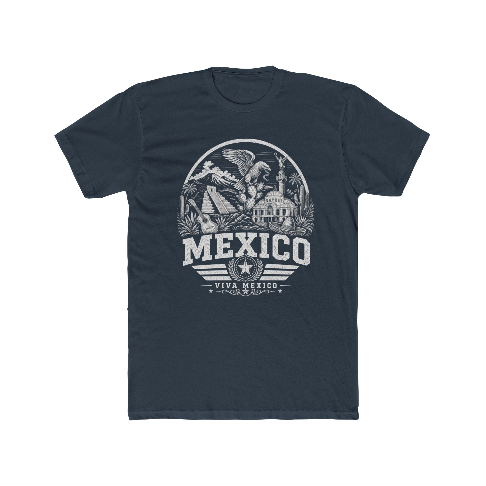 Mexico vintage landmarks men's tee — iconic landmark design | Nameshi Destinations (view 8)