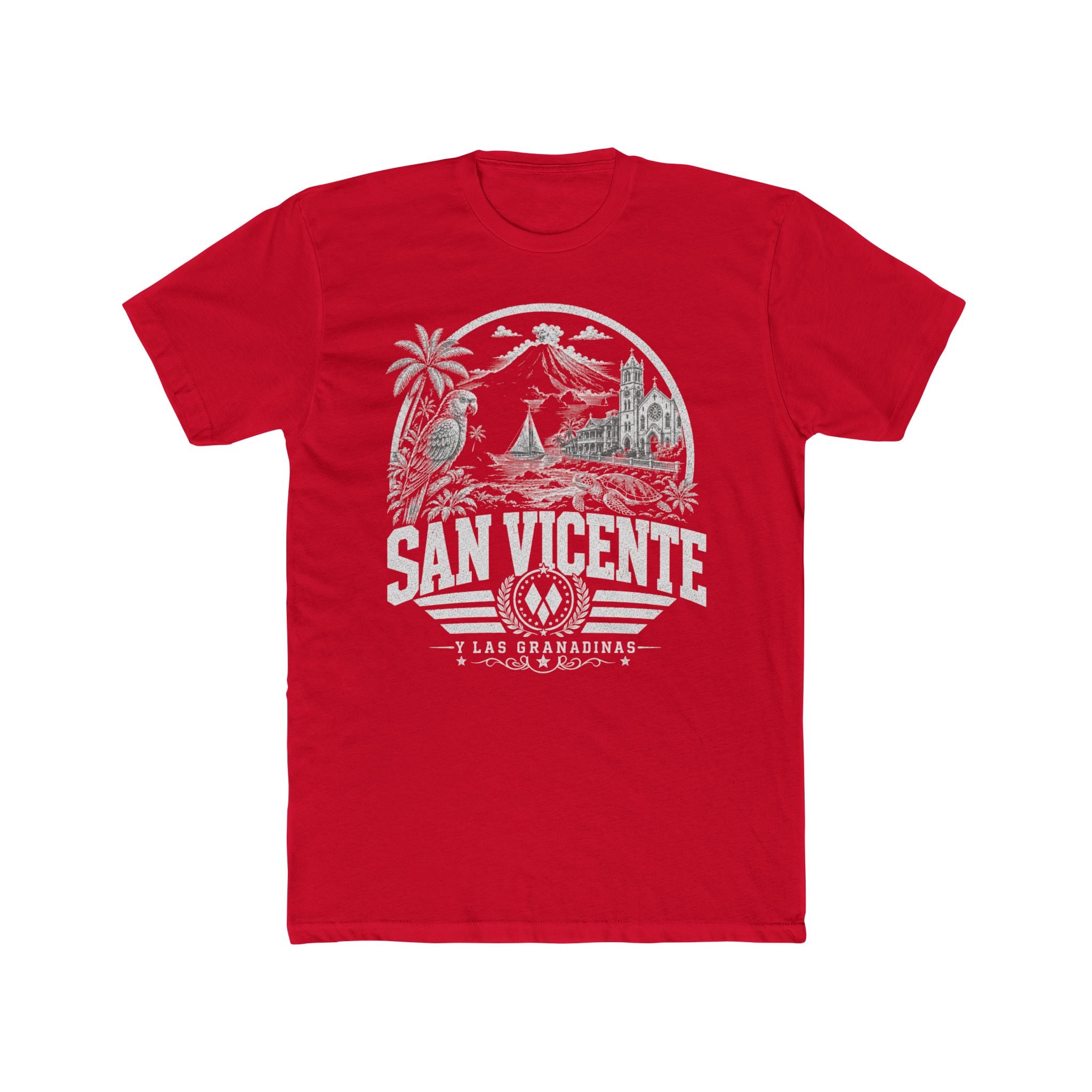 San Vicente vintage landmarks men's tee — iconic landmark design | Nameshi Destinations (view 15)
