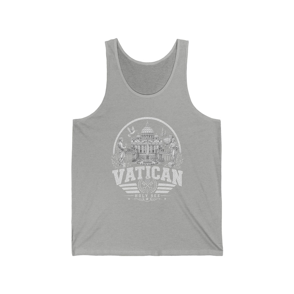 Vatican vintage landmarks men's tank top — iconic landmark design | Nameshi Destinations (view 5)