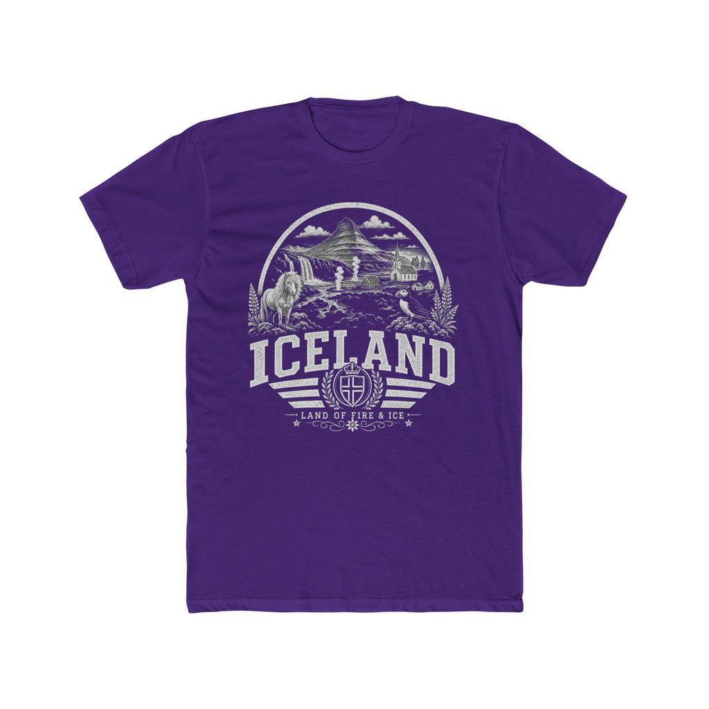 Iceland vintage landmarks men's tee — iconic landmark design | Nameshi Destinations (view 13)