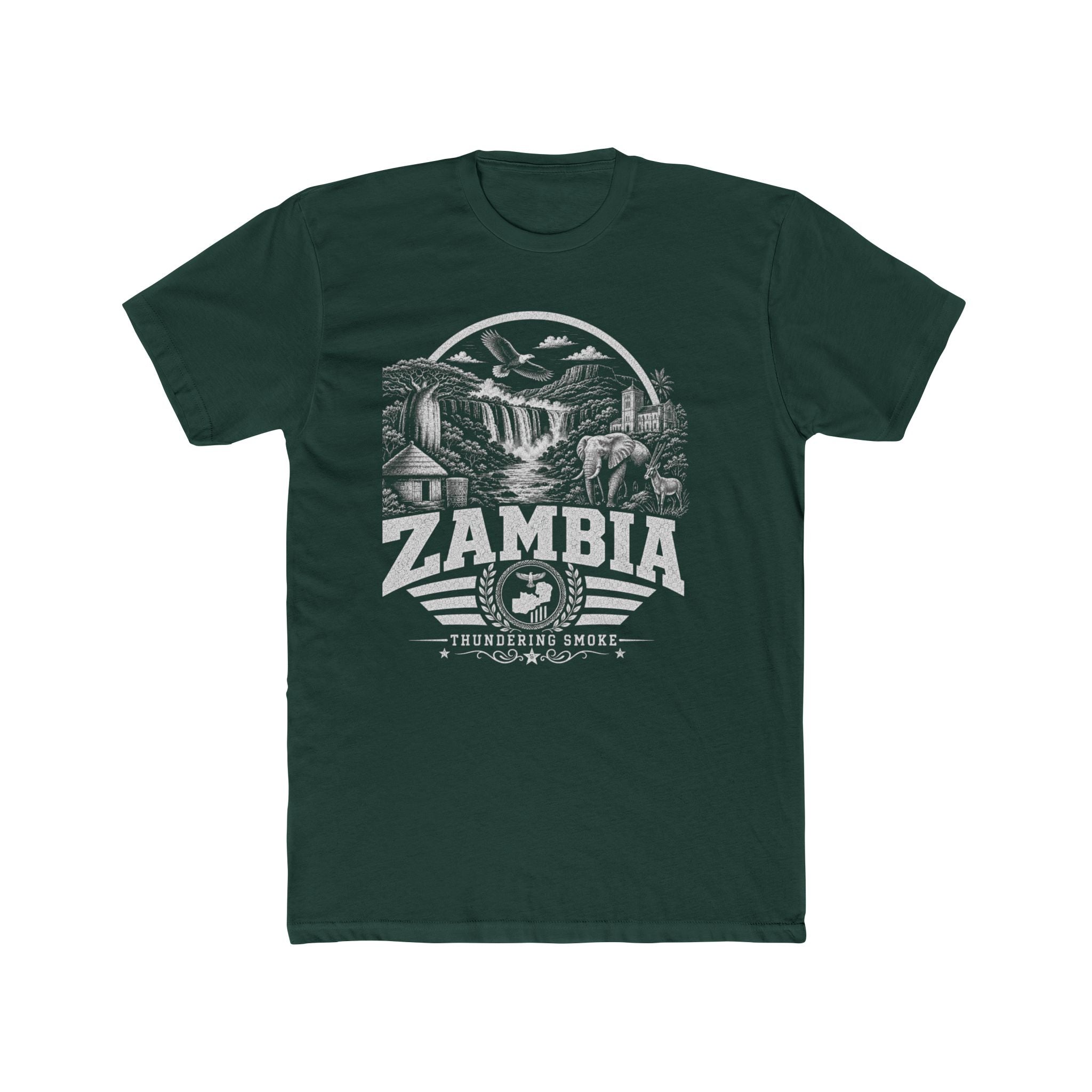 Camiseta Masculina Zambia Thundering Smoke