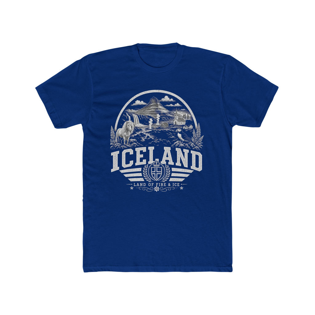 Iceland vintage landmarks men's tee — iconic landmark design | Nameshi Destinations (view 11)