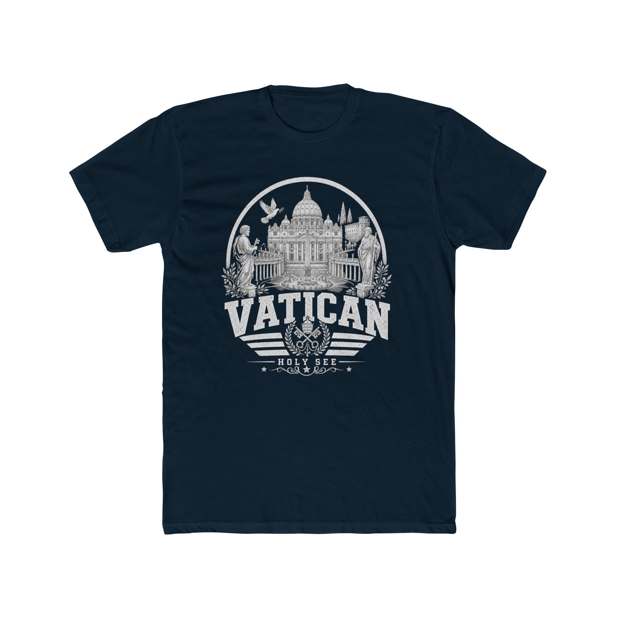 Vatican vintage landmarks men's tee — iconic landmark design | Nameshi Destinations (view 12)