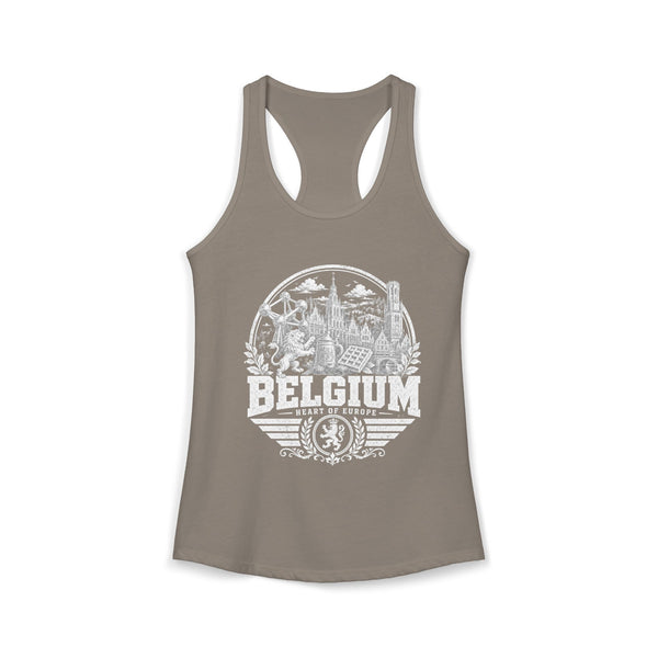 Belgium Heart of Europe Women's Tank Top