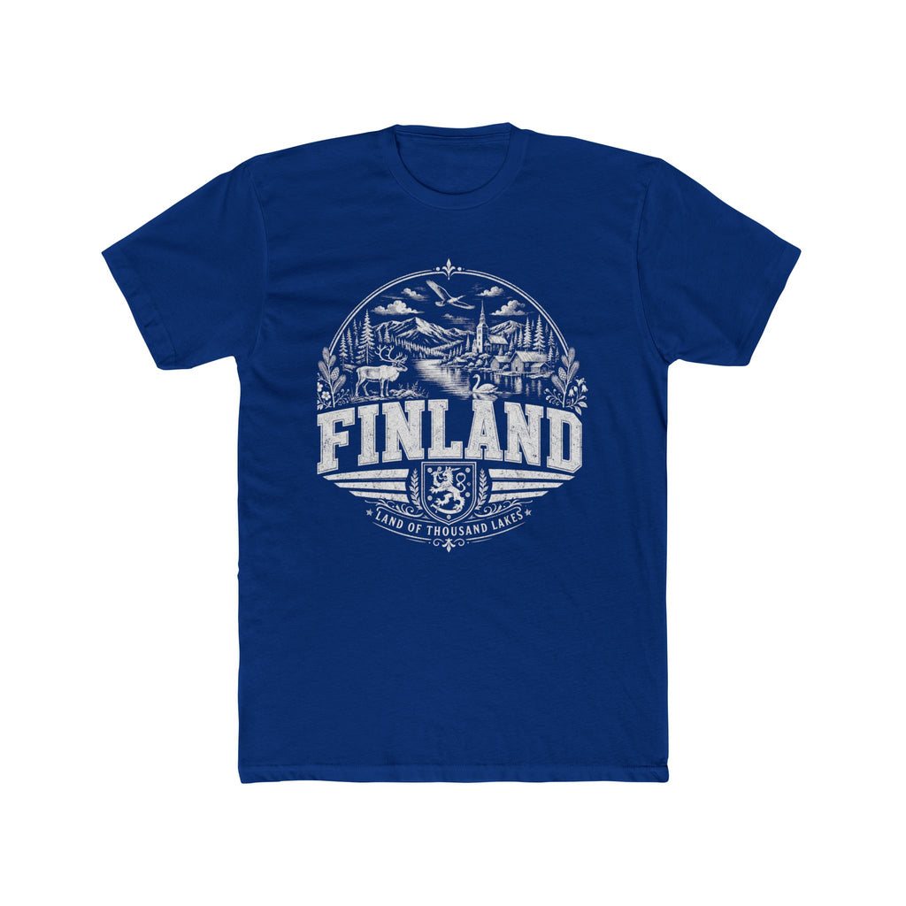Finland vintage landmarks men's tee — iconic landmark design | Nameshi Destinations (view 11)