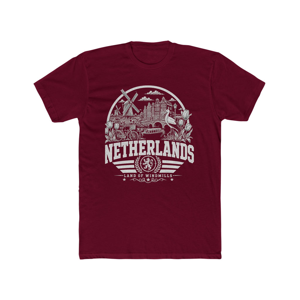 Netherlands vintage landmarks men's tee — iconic landmark design | Nameshi Destinations (view 14)