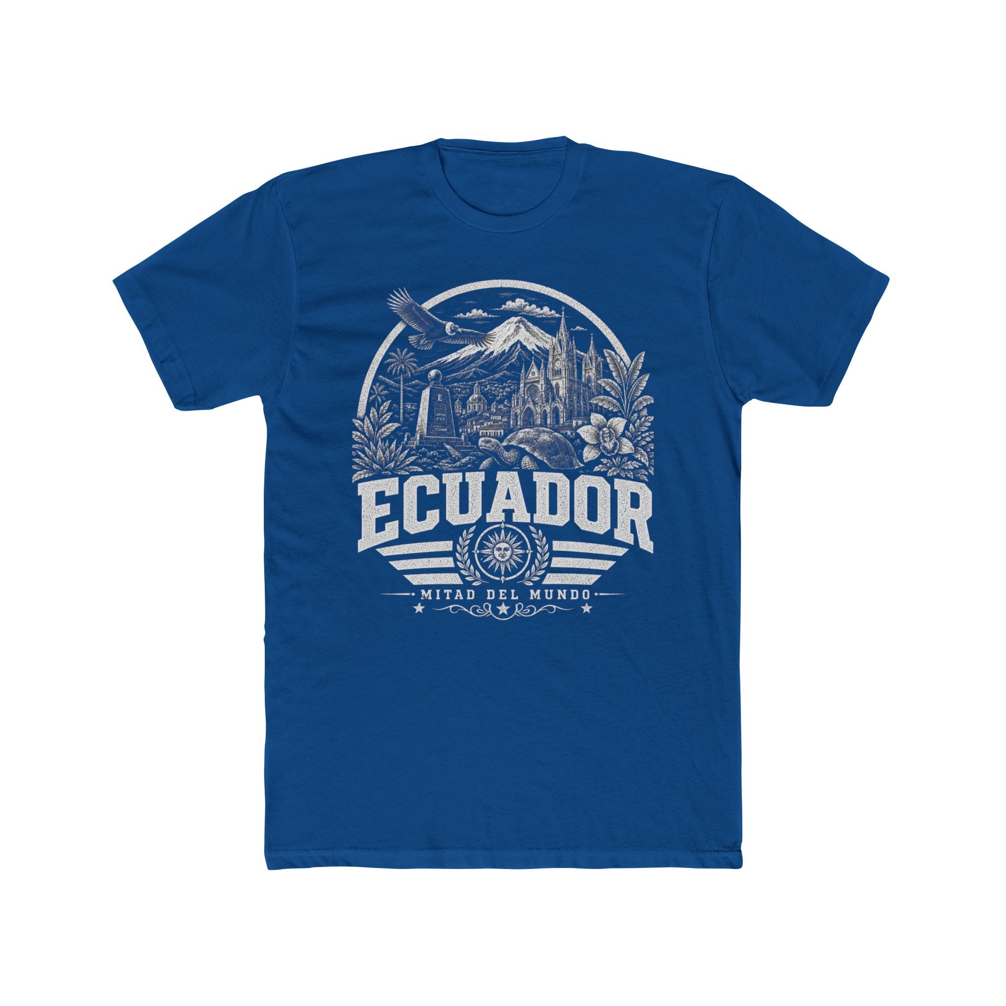 Ecuador vintage landmarks men's tee — iconic landmark design | Nameshi Destinations (view 10)