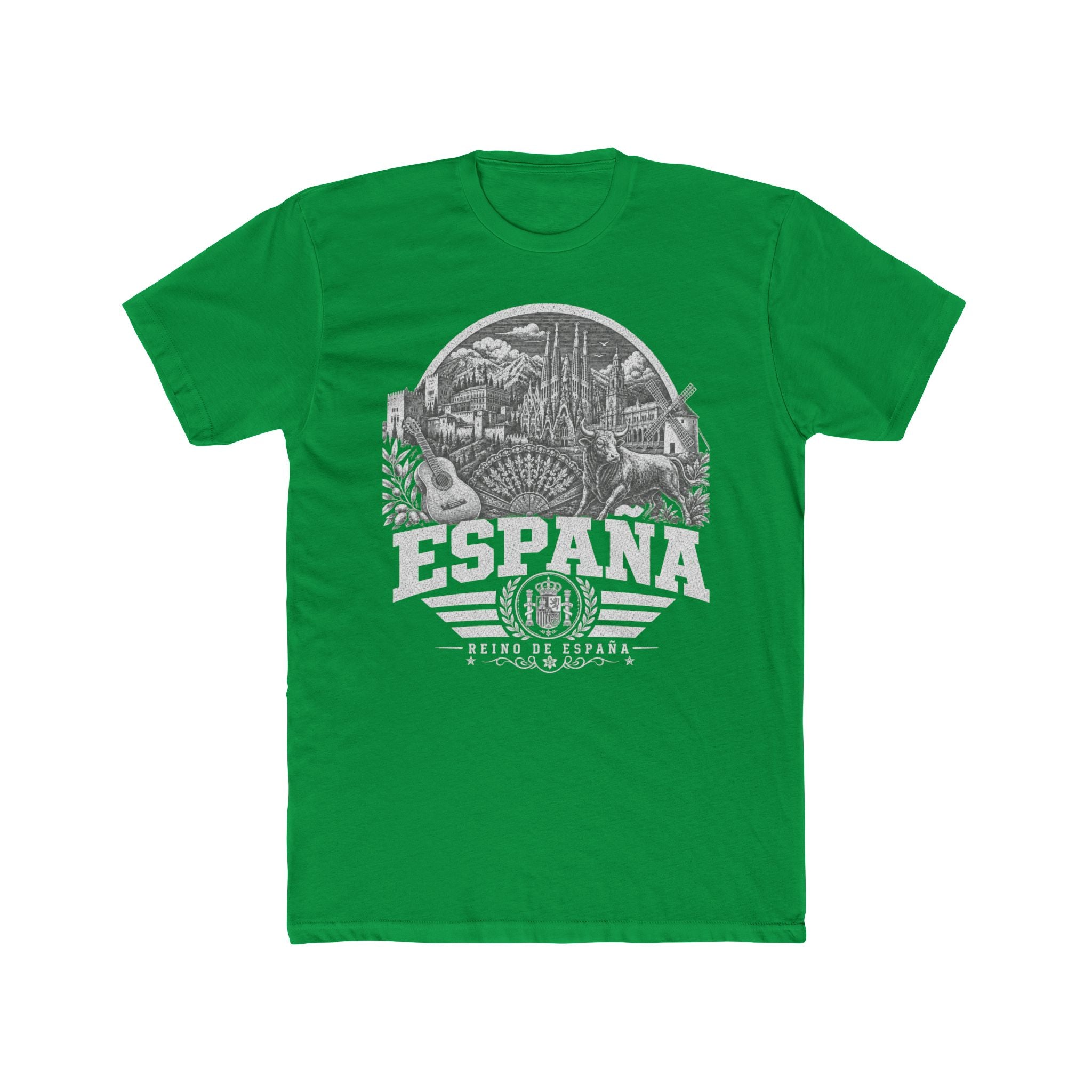 España vintage landmarks men's tee — iconic landmark design | Nameshi Destinations (view 6)