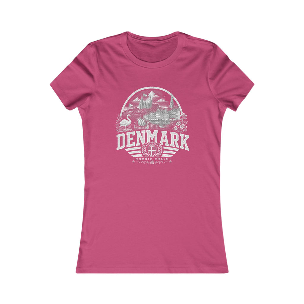 Denmark vintage landmarks women's tee — iconic landmark design | Nameshi Destinations (view 16)