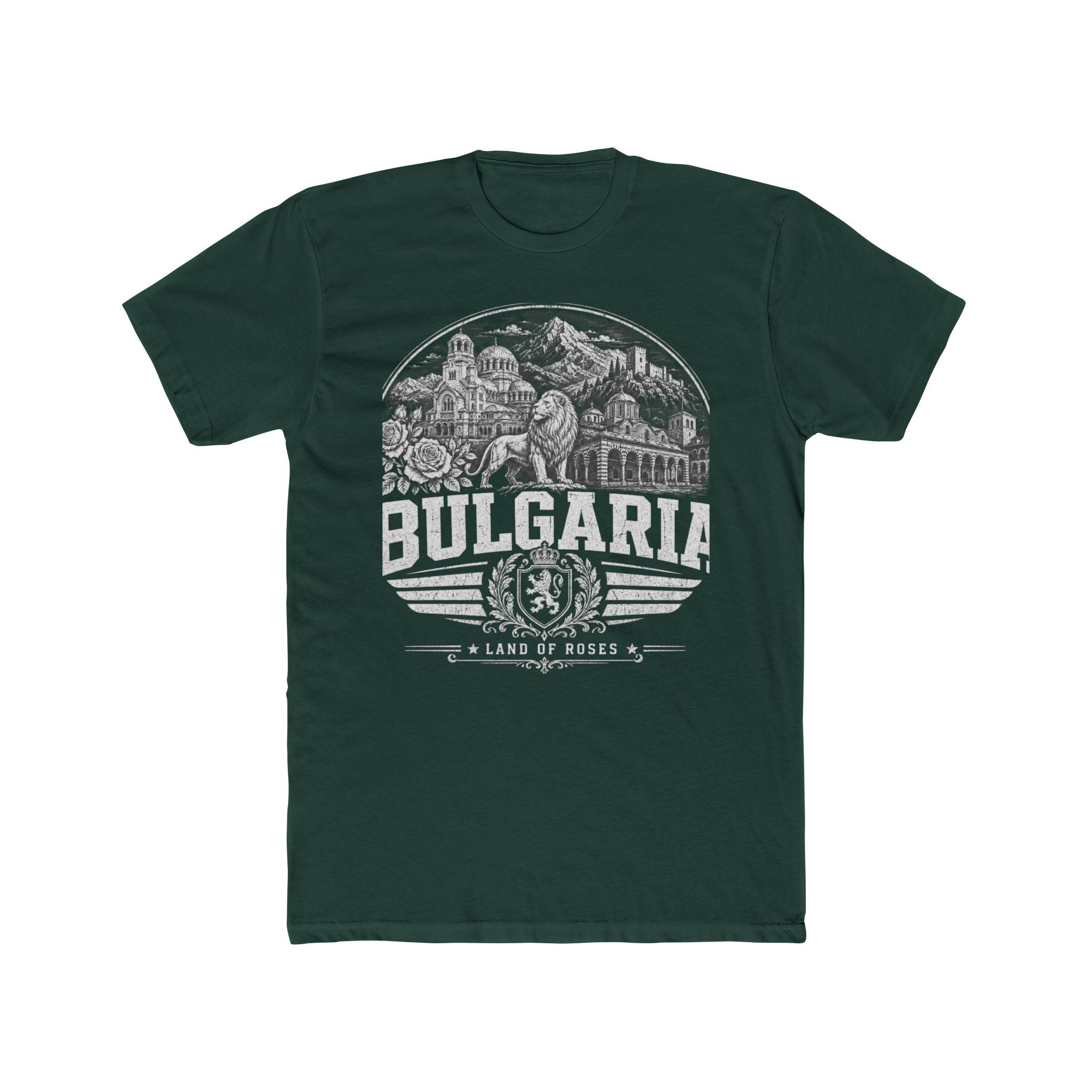 Bulgaria vintage landmarks men's tee — iconic landmark design | Nameshi Destinations (view 7)
