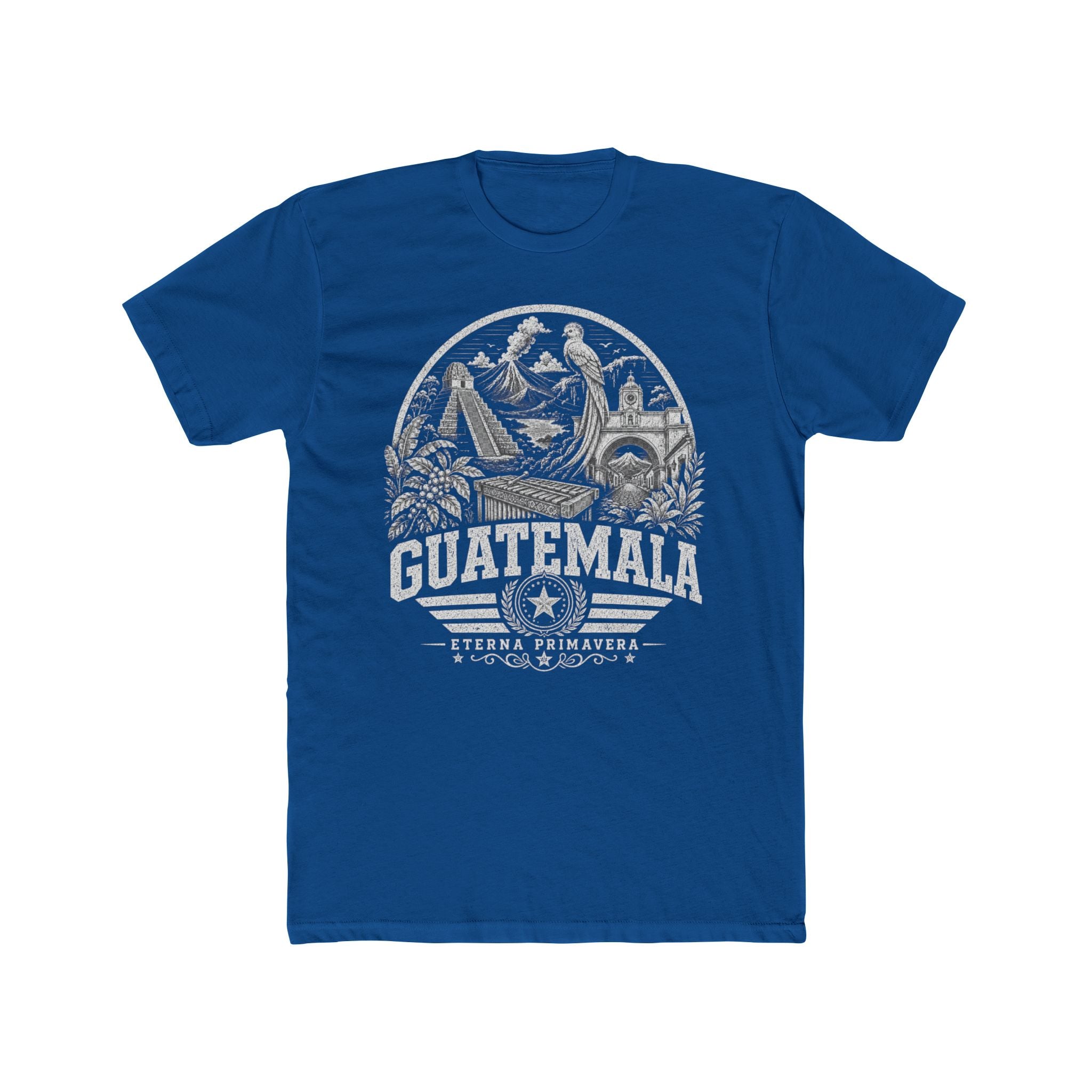 Guatemala vintage landmarks men's tee — iconic landmark design | Nameshi Destinations (view 10)