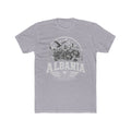 Albania vintage landmarks men's tee — iconic landmark design | Nameshi Destinations (view 3)