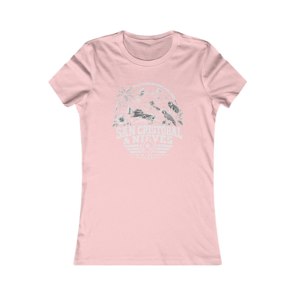 San Cristóbal y Nieves vintage landmarks women's tee — iconic landmark design | Nameshi Destinations (view 13)