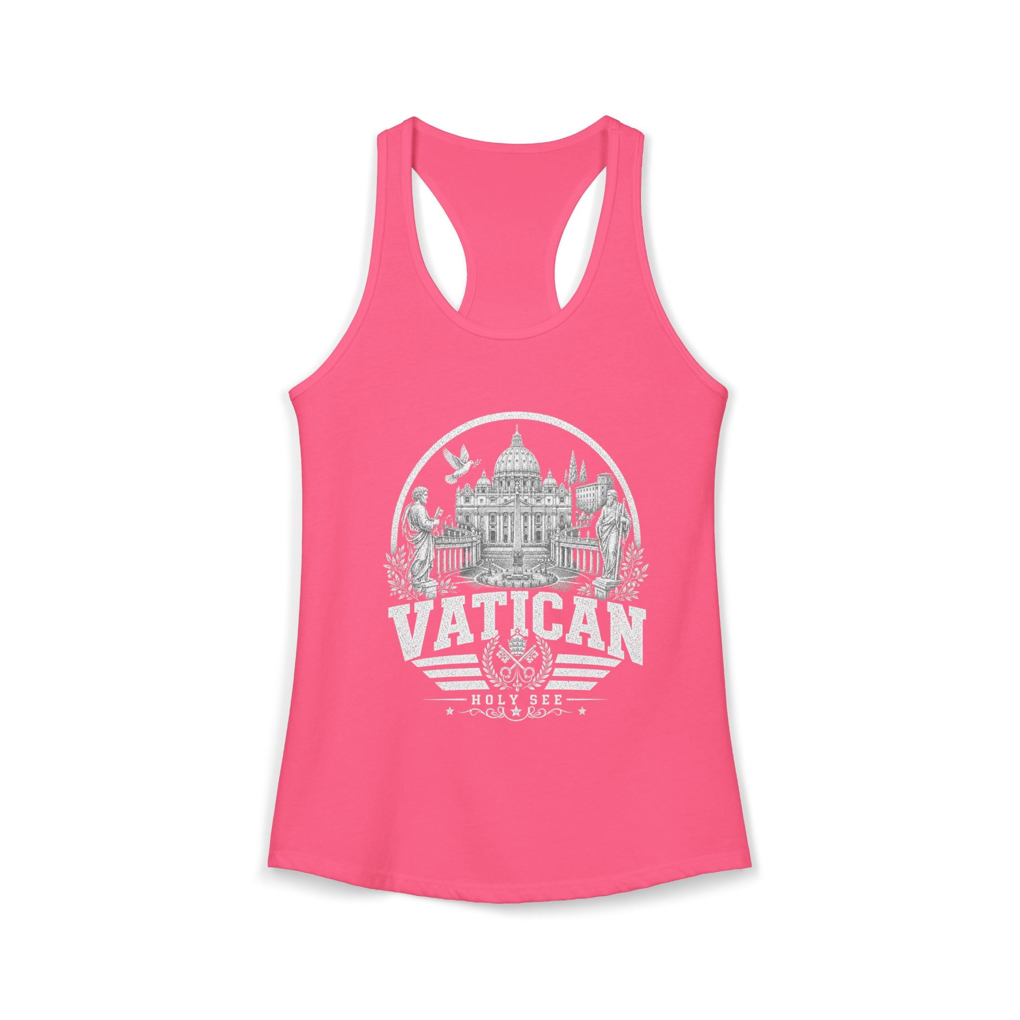 Vatican vintage landmarks tank top — iconic landmark design | Nameshi Destinations (view 14)