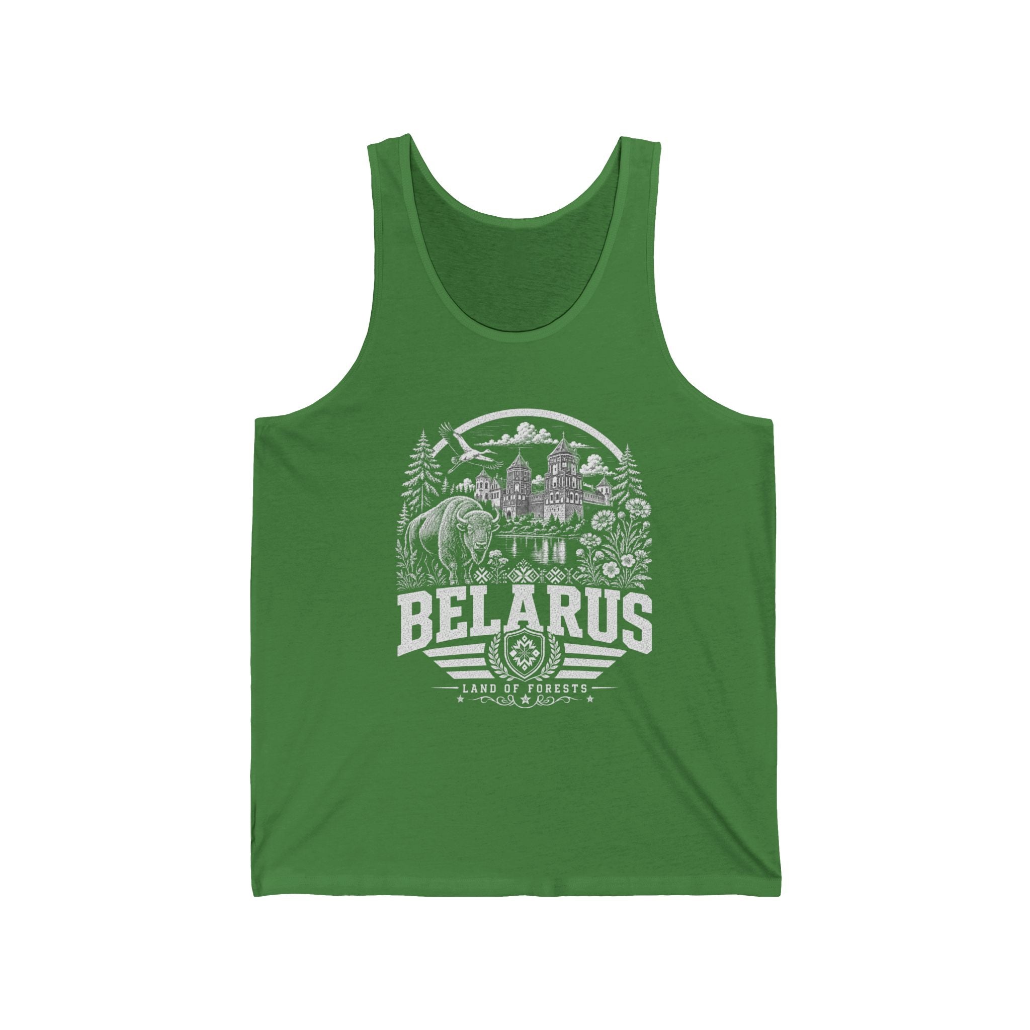 Belarus vintage landmarks men's tee — iconic landmark design | Nameshi Destinations (view 2)