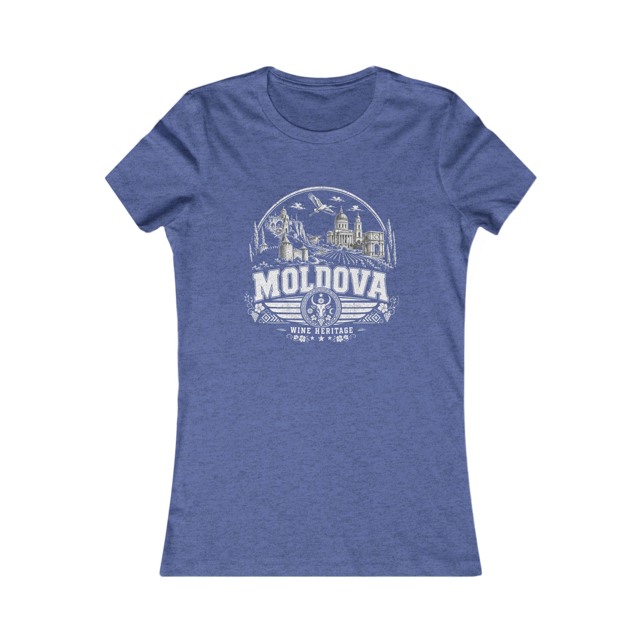 Moldova vintage landmarks women's tee — iconic landmark design | Nameshi Destinations (view 13)