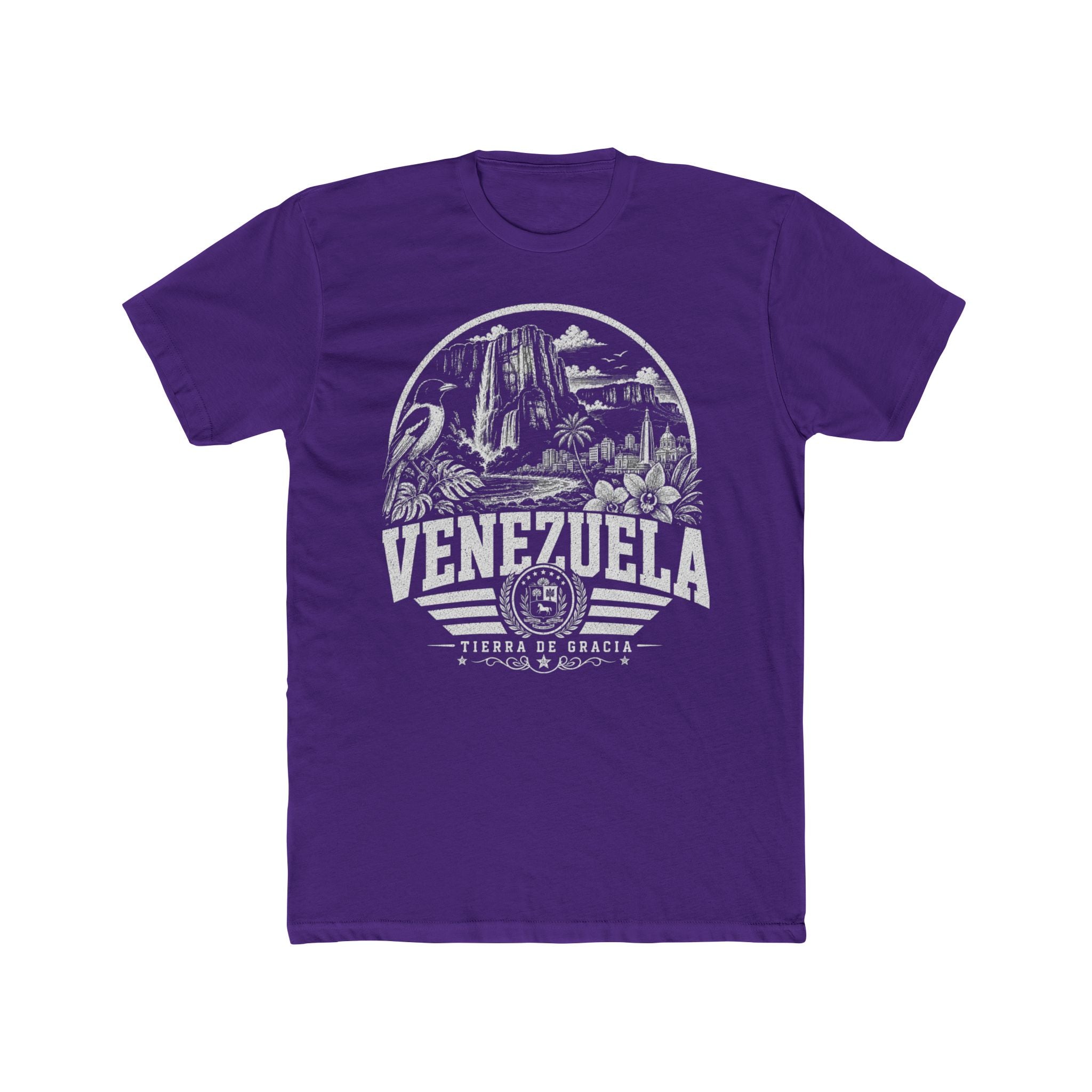 Venezuela vintage landmarks men's tee — iconic landmark design | Nameshi Destinations (view 13)