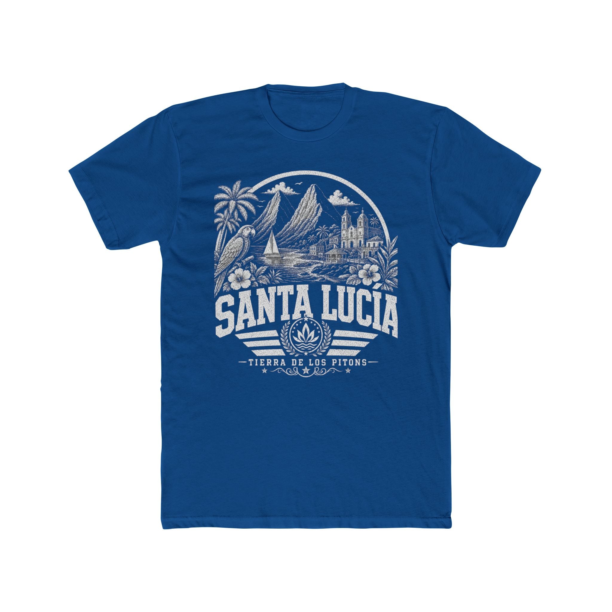 Santa Lucía vintage landmarks men's tee — iconic landmark design | Nameshi Destinations (view 10)