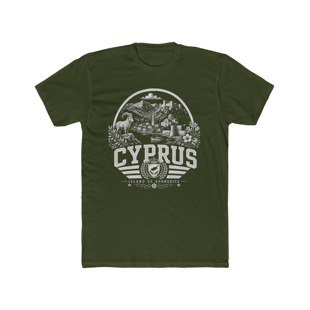 Cyprus vintage landmarks men's tee — iconic landmark design | Nameshi Destinations (view 4)