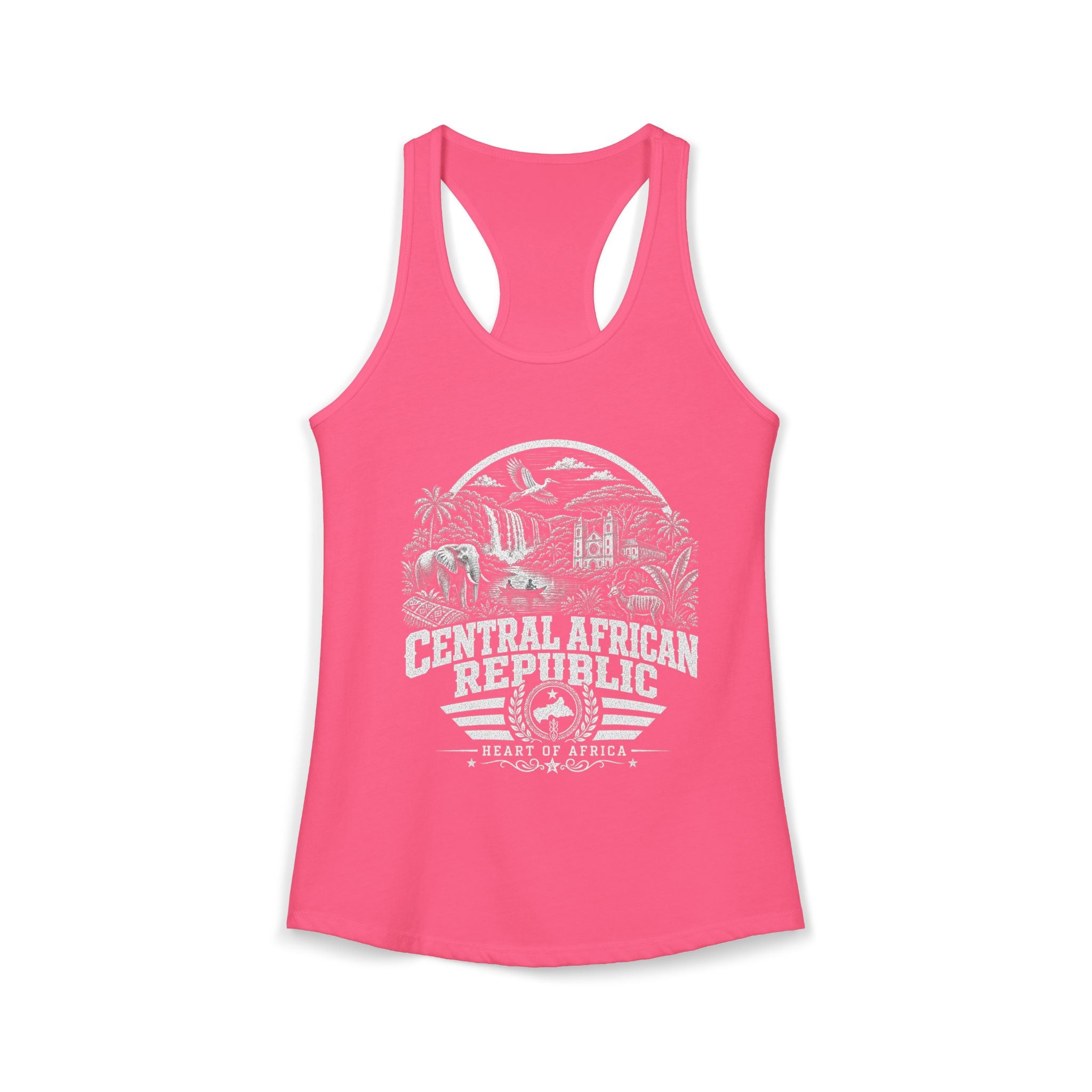 Central African Republic Heart of Africa Women's Tank Top