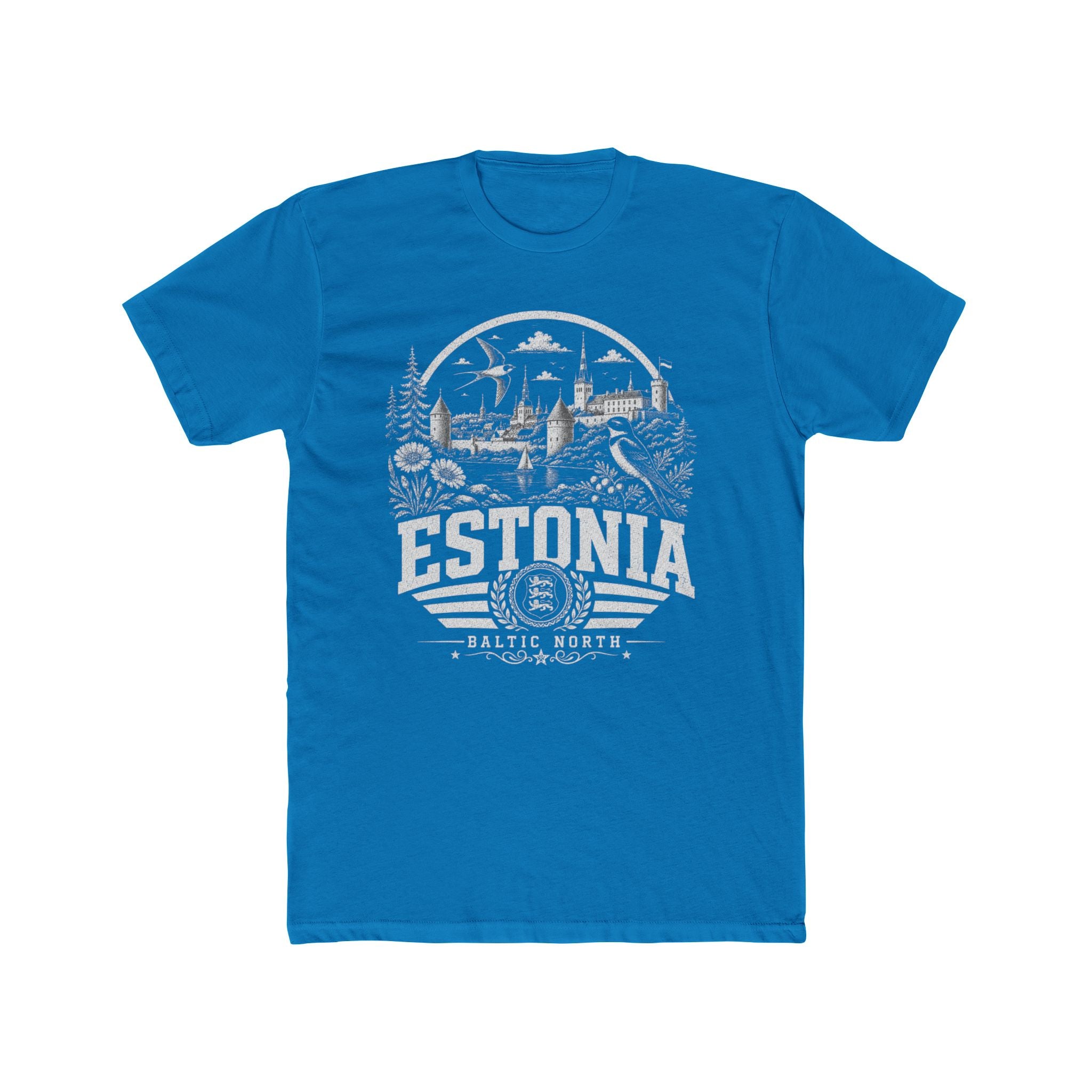 Estonia vintage landmarks men's tee — iconic landmark design | Nameshi Destinations (view 9)