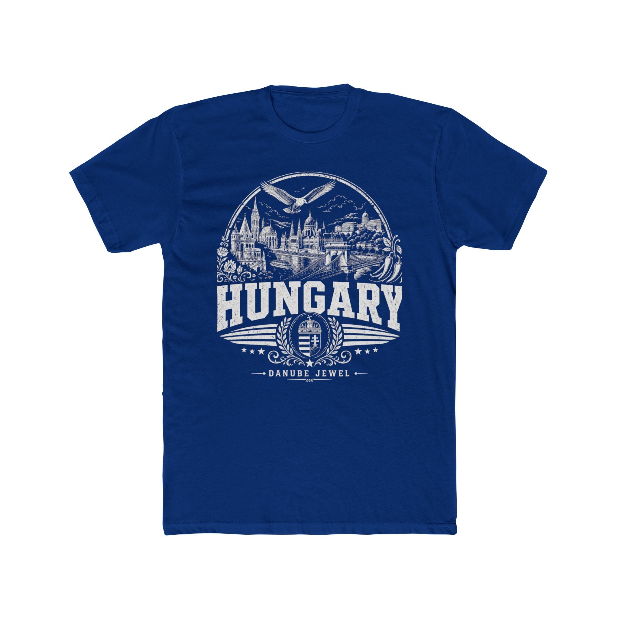 Hungary vintage landmarks men's tee — iconic landmark design | Nameshi Destinations (view 11)