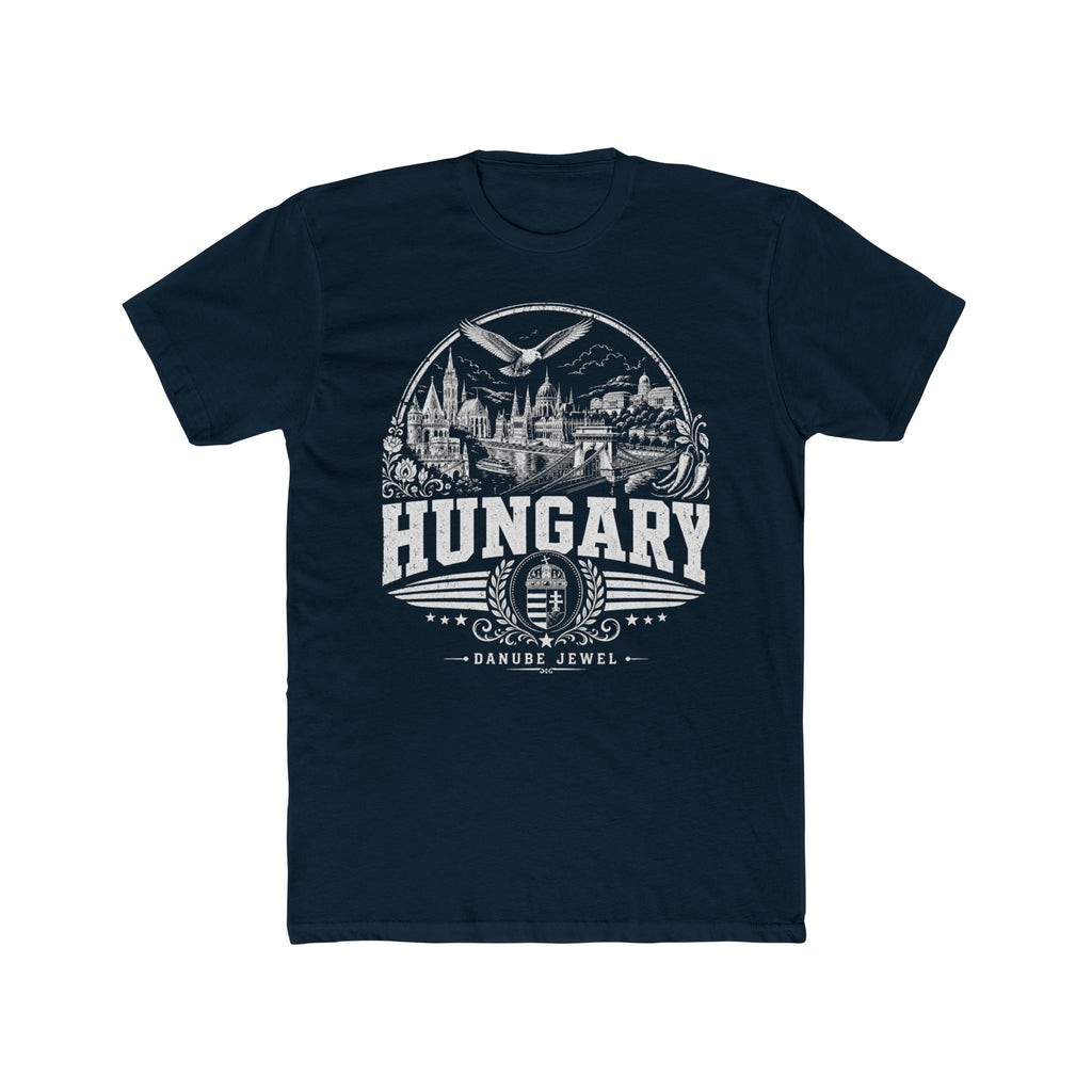 Hungary vintage landmarks men's tee — iconic landmark design | Nameshi Destinations (view 12)
