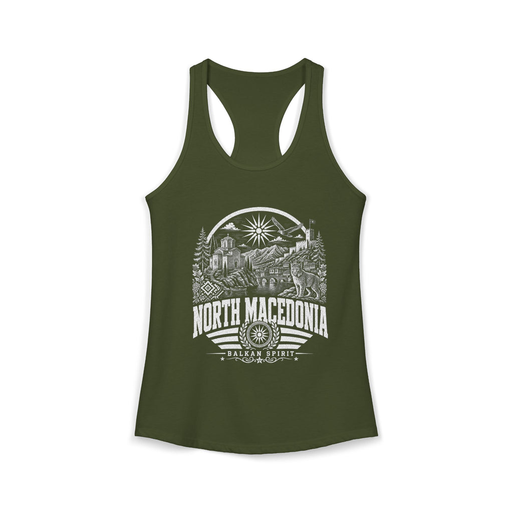 North Macedonia Balkan Spirit Women's Tank Top