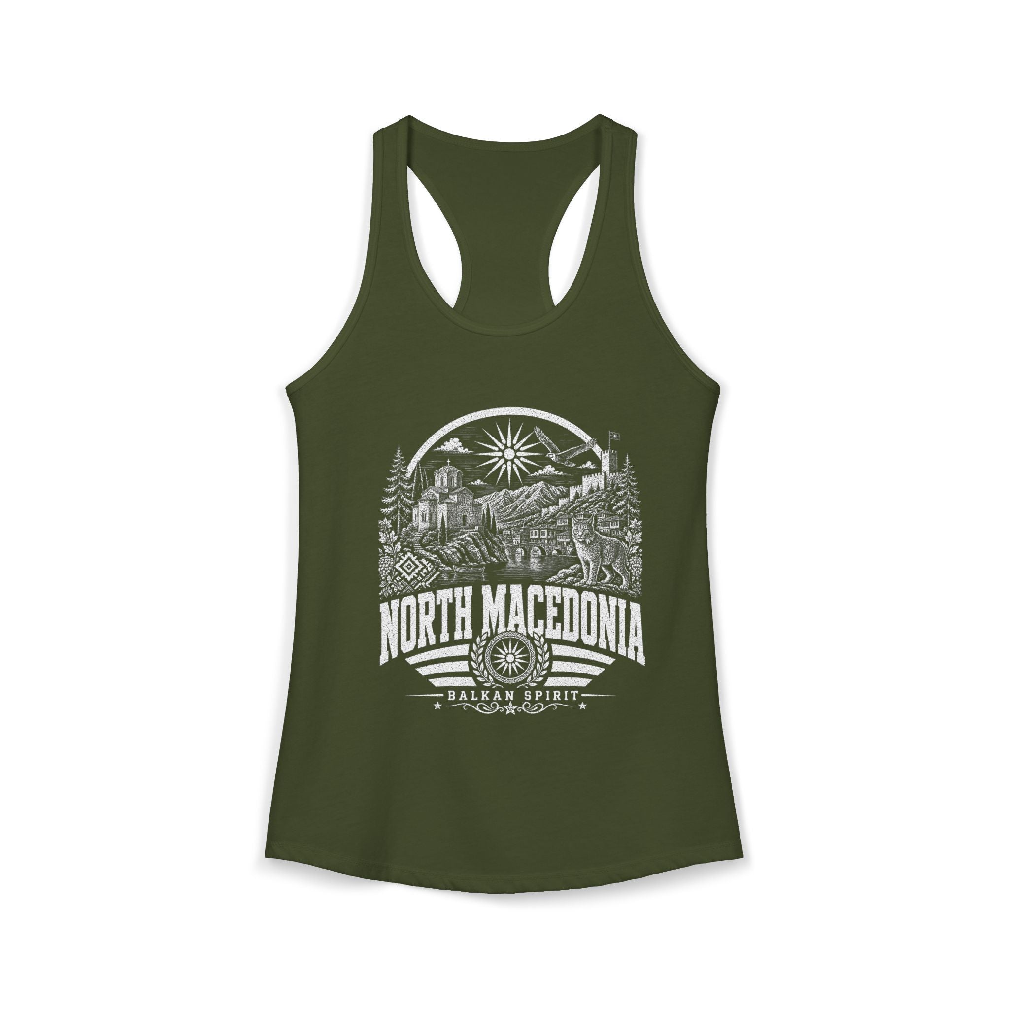 North Macedonia Balkan Spirit Women's Tank Top