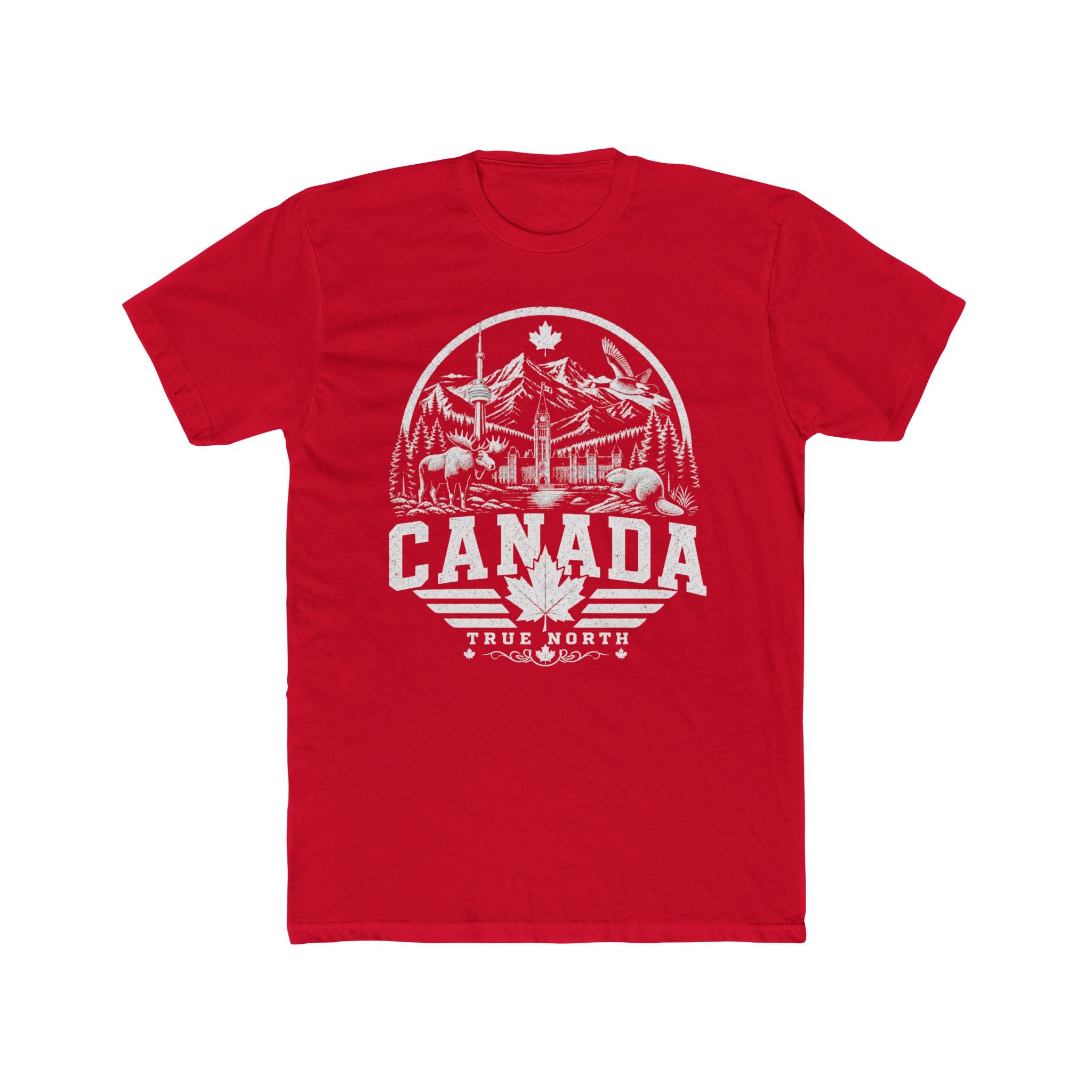 Canada vintage landmarks men's tee — iconic landmark design | Nameshi Destinations (view 14)