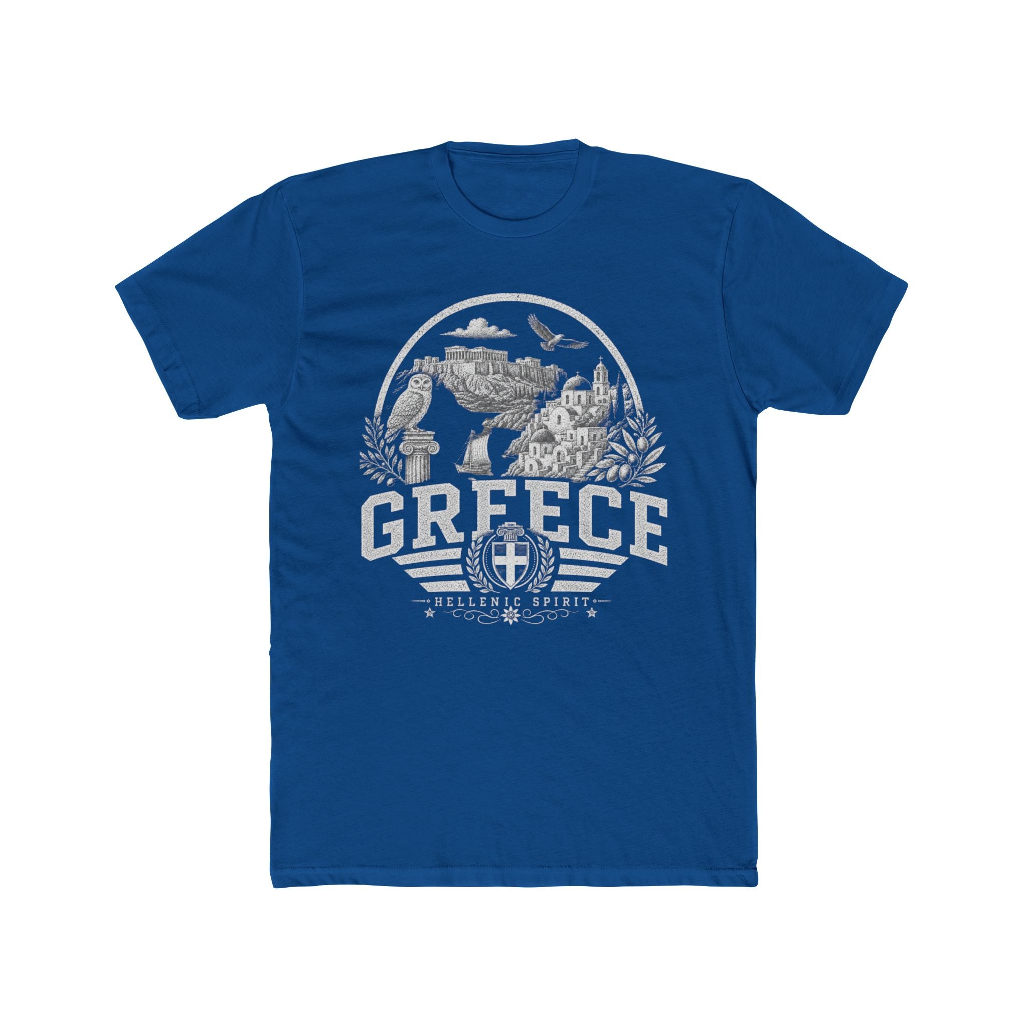 Greece vintage landmarks men's tee — iconic landmark design | Nameshi Destinations (view 10)