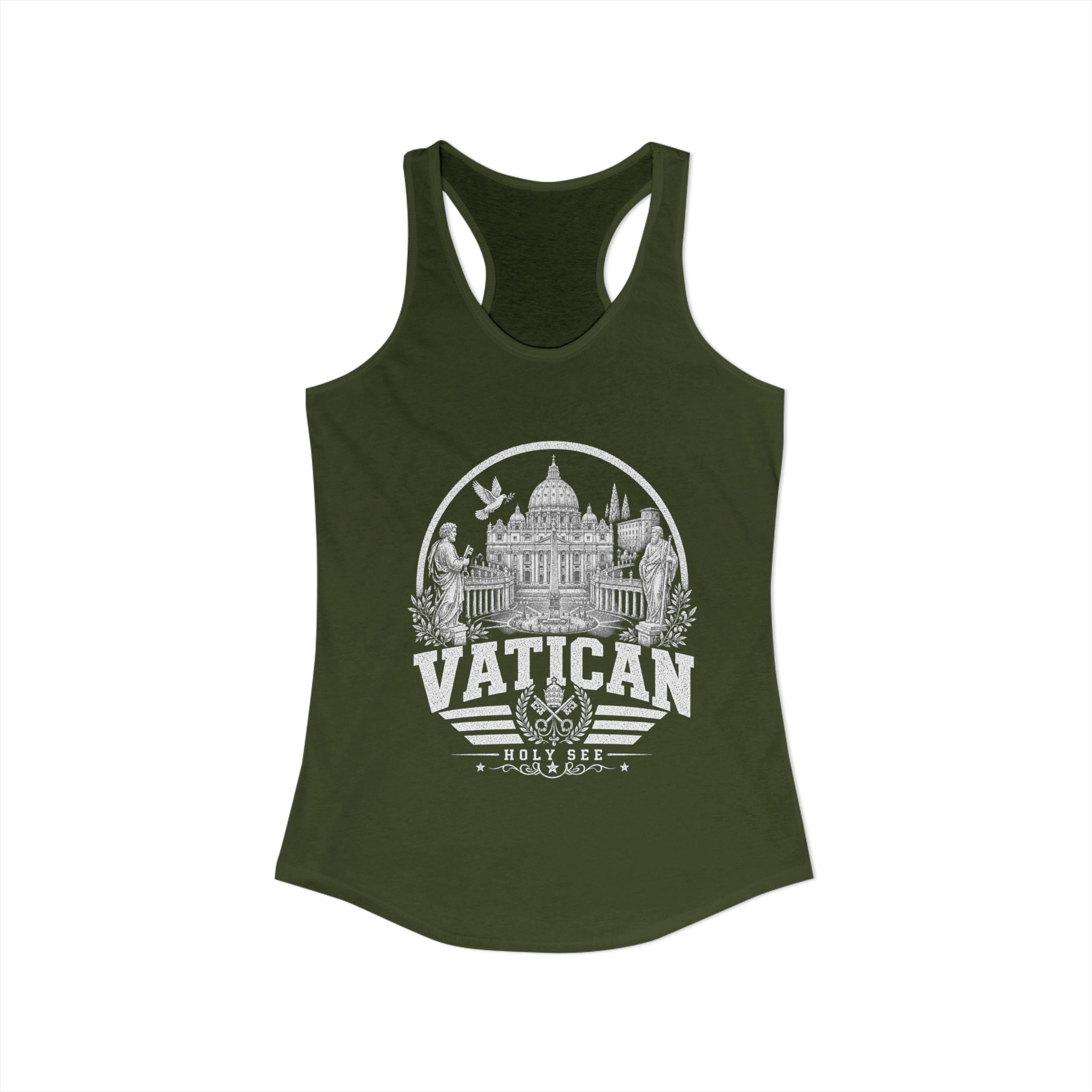 Vatican vintage landmarks tank top — iconic landmark design | Nameshi Destinations (view 29)