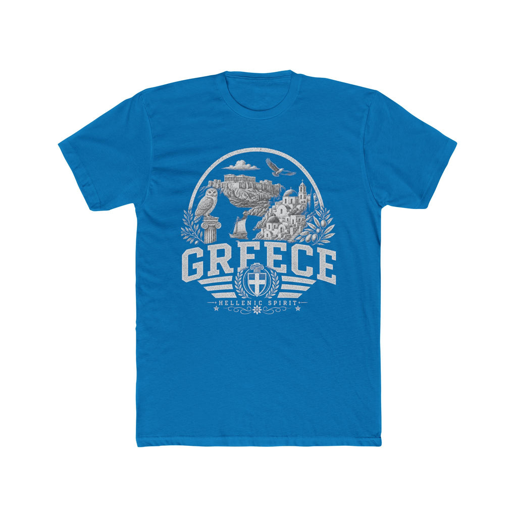 Greece vintage landmarks men's tee — iconic landmark design | Nameshi Destinations (view 9)