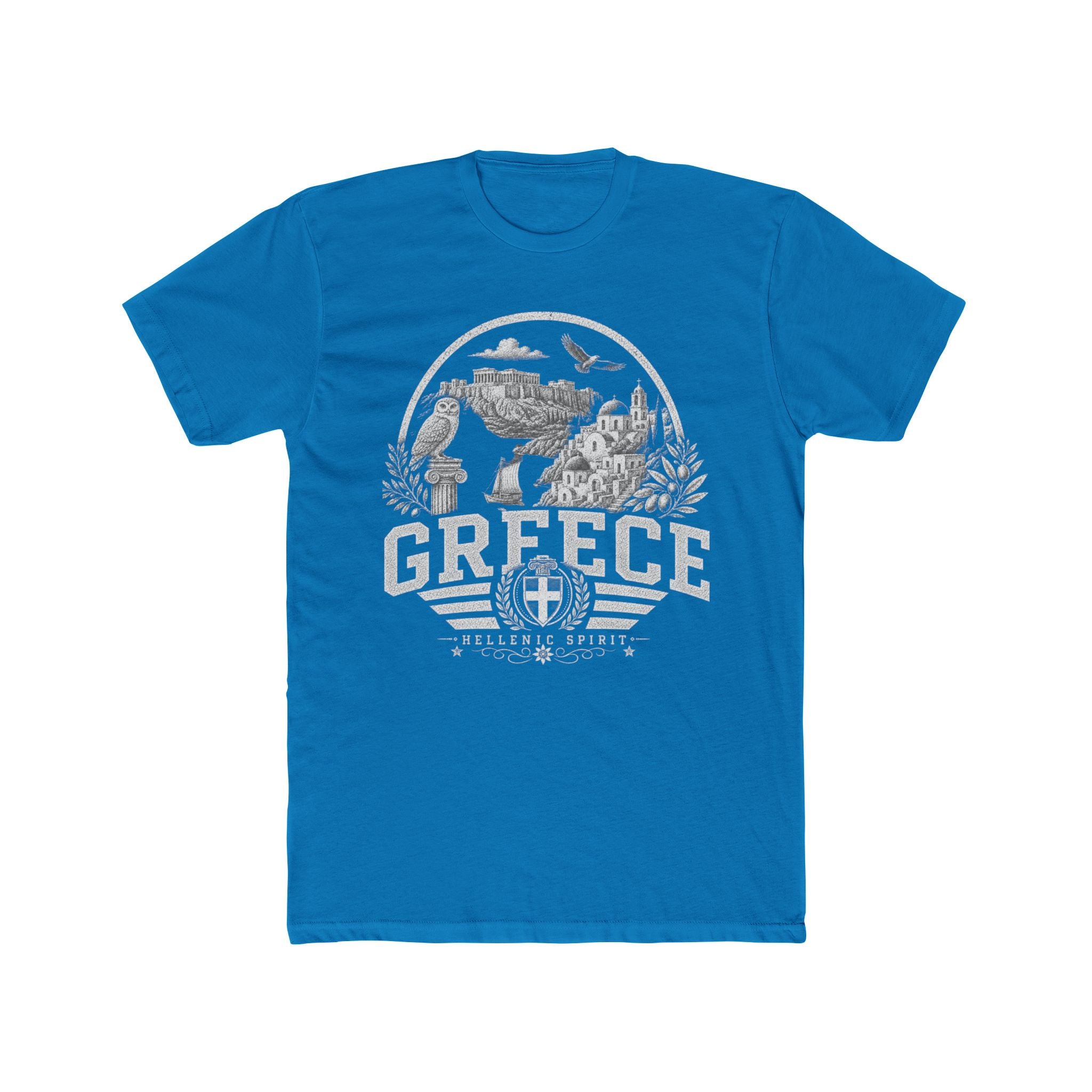 Greece vintage landmarks men's tee — iconic landmark design | Nameshi Destinations (view 9)