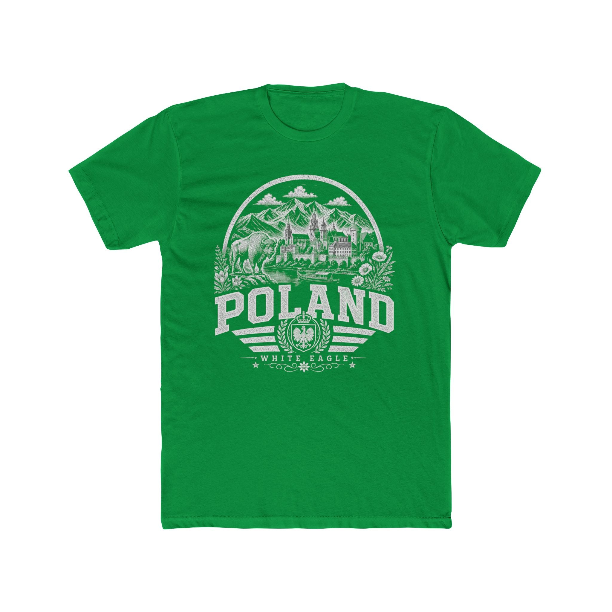 Poland vintage landmarks men's tee — iconic landmark design | Nameshi Destinations (view 6)