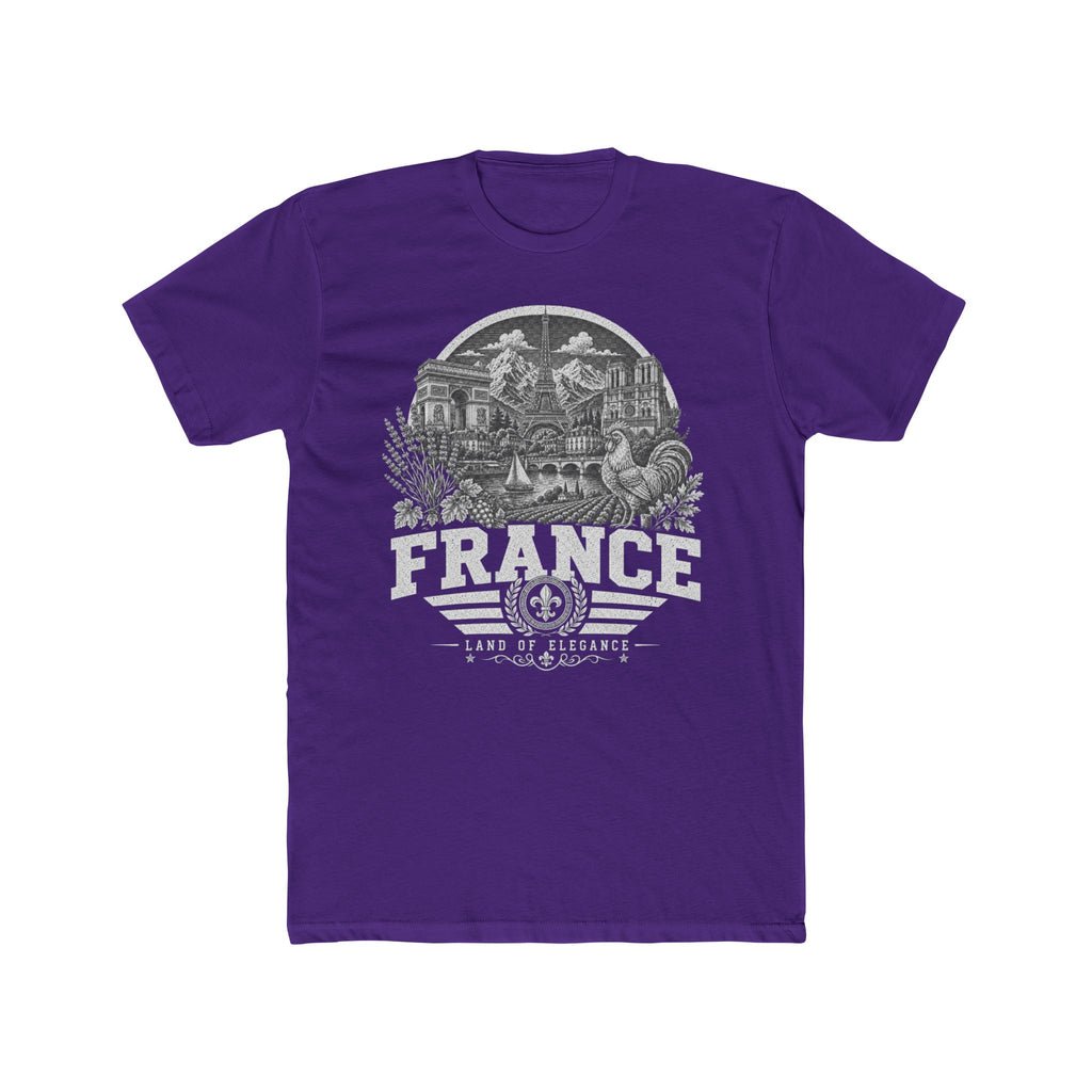 France vintage landmarks men's tee — iconic landmark design | Nameshi Destinations (view 13)