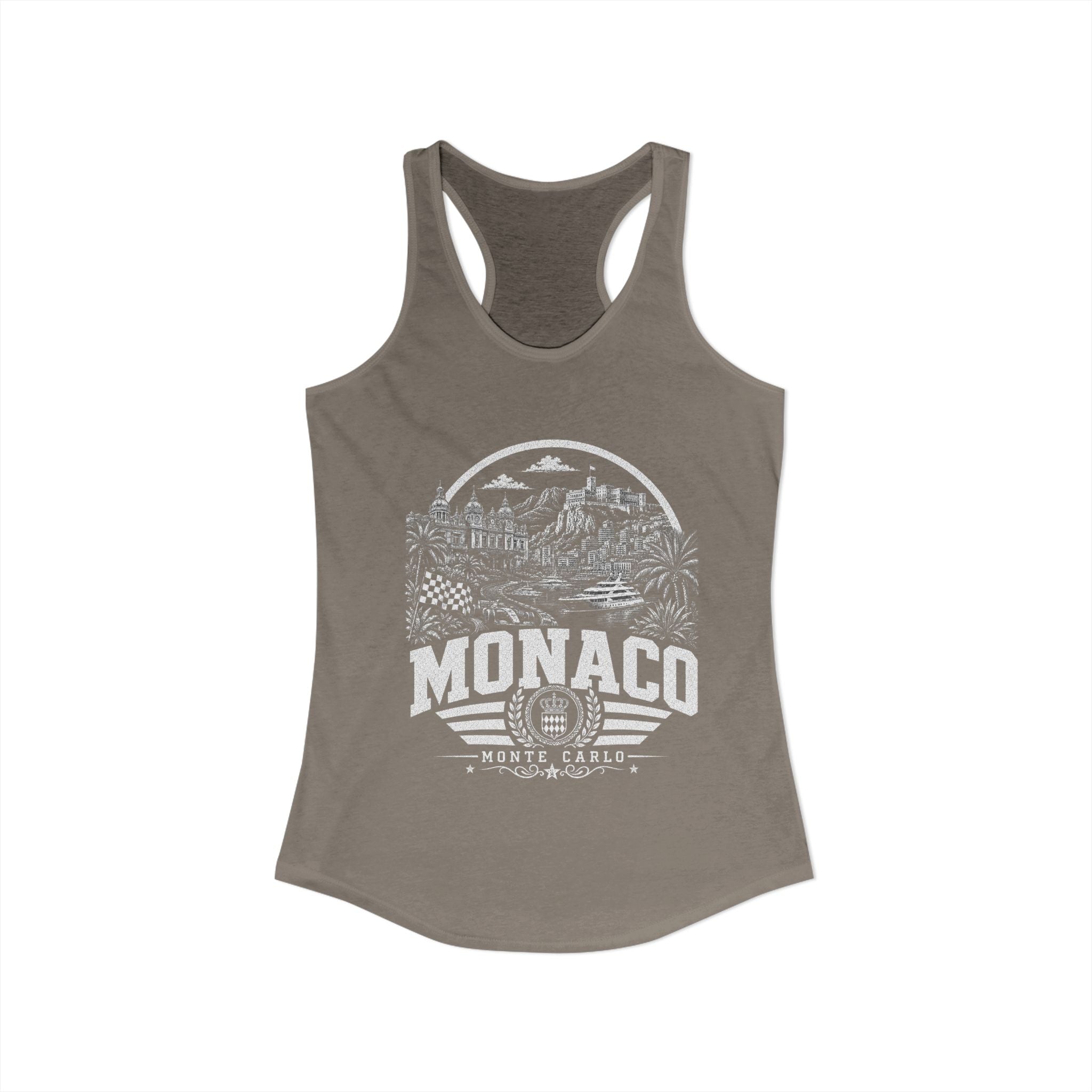 Monaco vintage landmarks tank top — iconic landmark design | Nameshi Destinations (view 26)