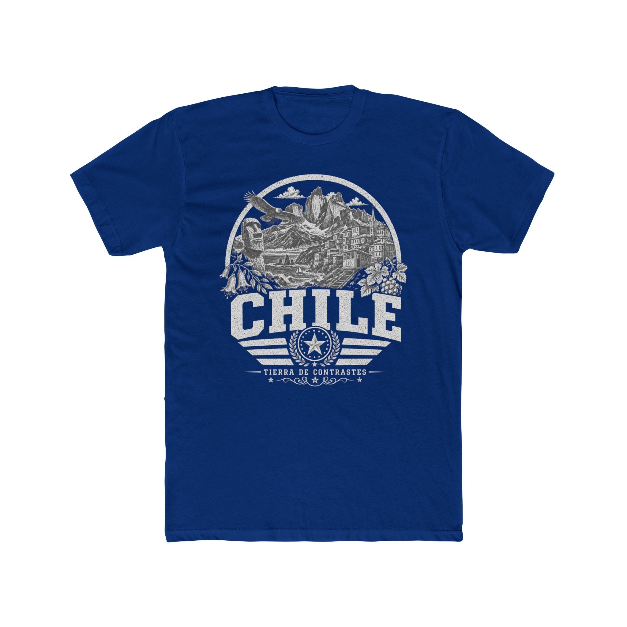 Chile vintage landmarks men's tee — iconic landmark design | Nameshi Destinations (view 11)