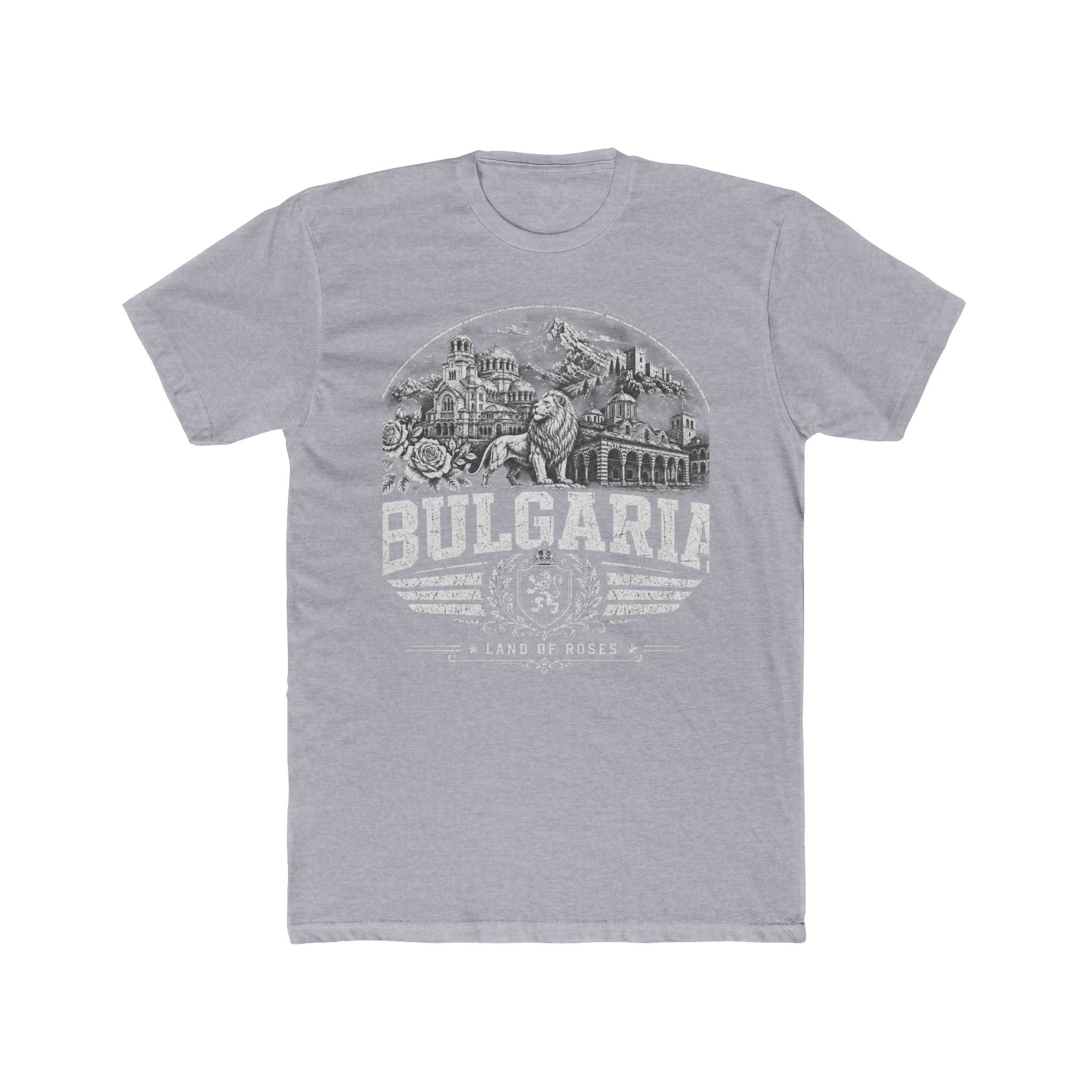 Bulgaria vintage landmarks men's tee — iconic landmark design | Nameshi Destinations (view 3)
