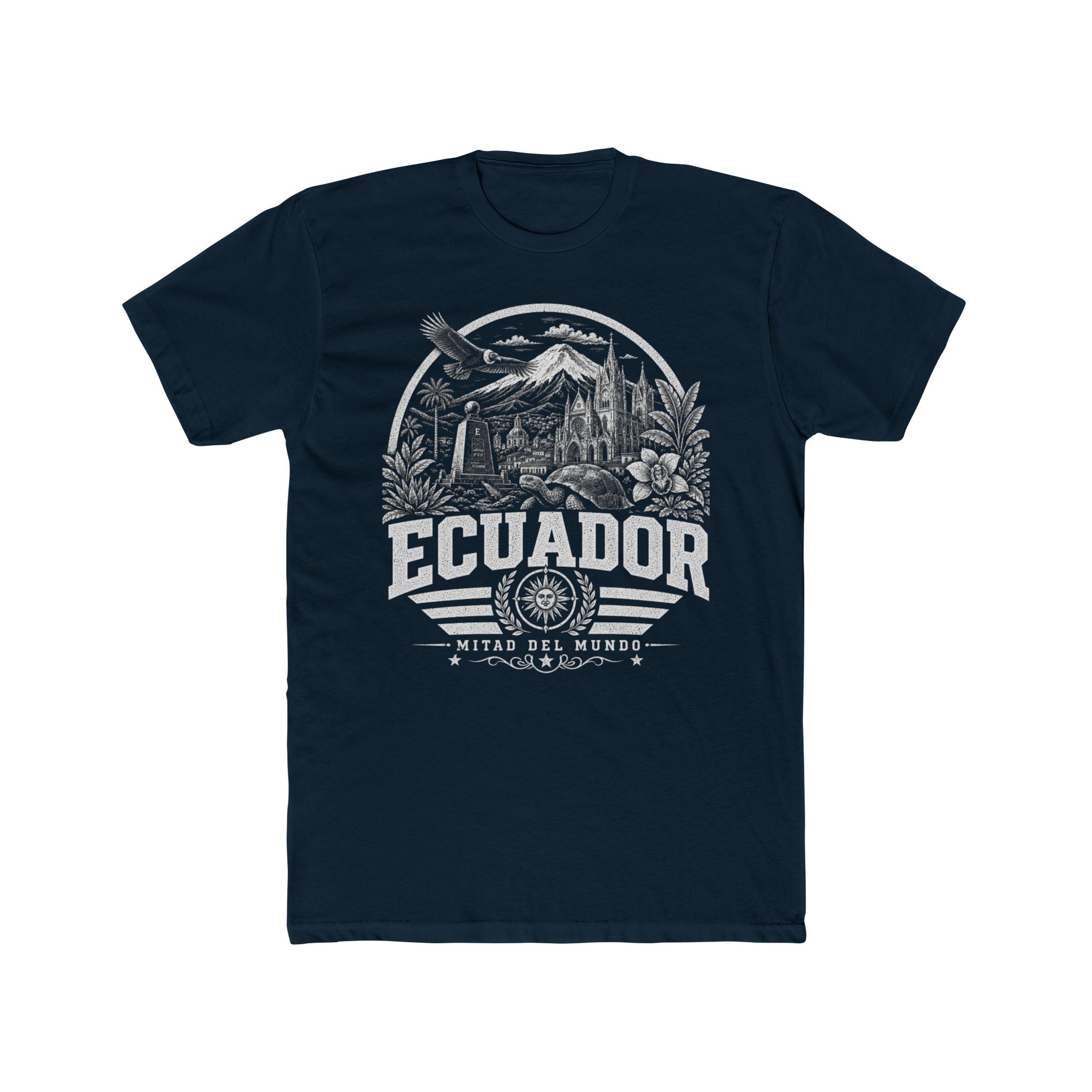 Ecuador vintage landmarks men's tee — iconic landmark design | Nameshi Destinations (view 12)