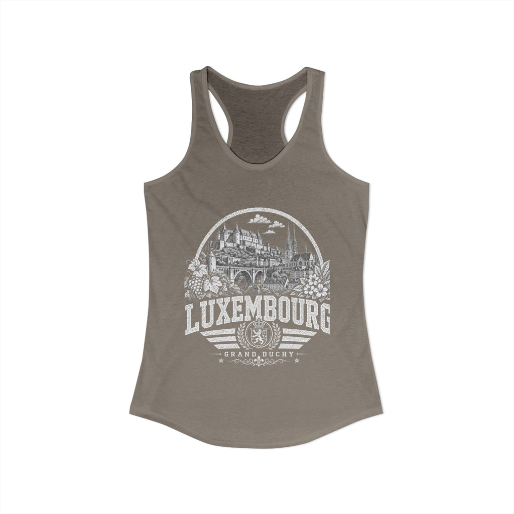 Luxembourg vintage landmarks tank top — iconic landmark design | Nameshi Destinations (view 27)