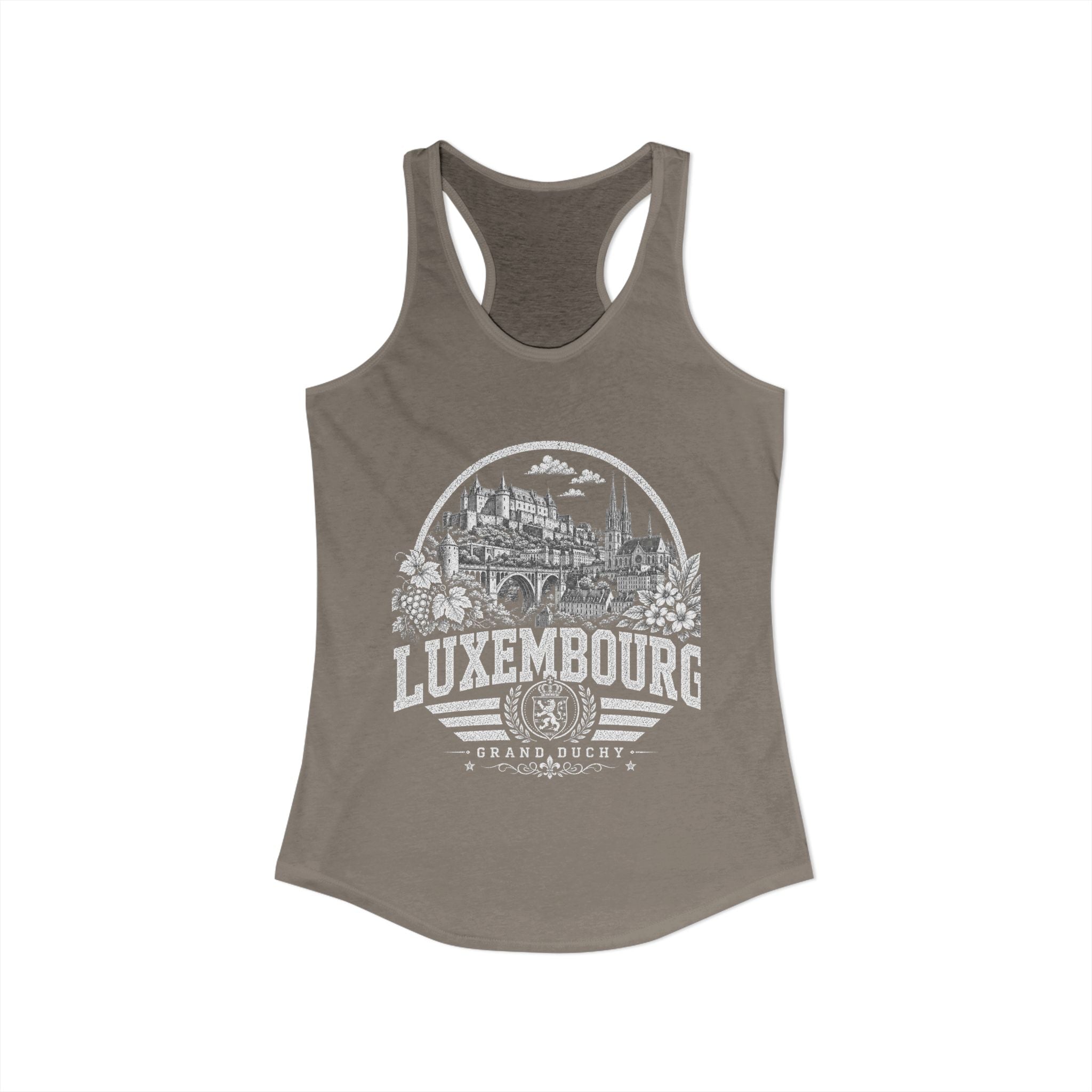 Luxembourg vintage landmarks tank top — iconic landmark design | Nameshi Destinations (view 27)