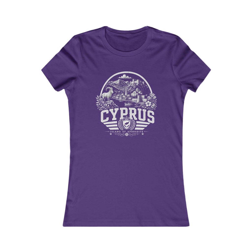 Cyprus vintage landmarks women's tee — iconic landmark design | Nameshi Destinations (view 6)