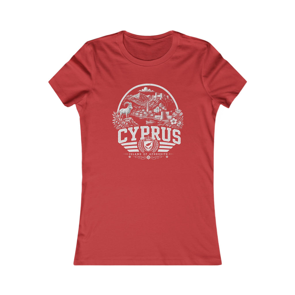 Cyprus vintage landmarks women's tee — iconic landmark design | Nameshi Destinations (view 9)