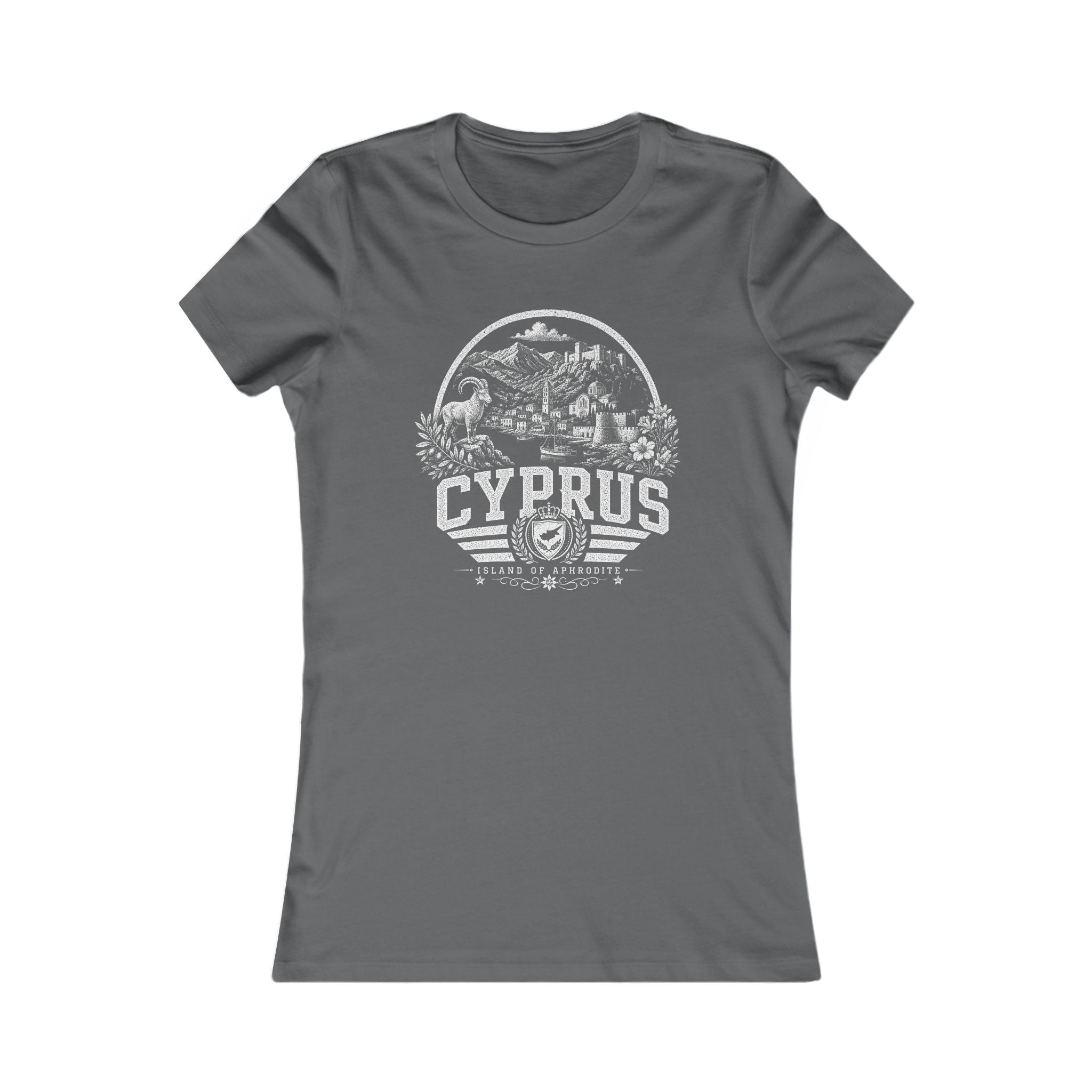 Cyprus vintage landmarks women's tee — iconic landmark design | Nameshi Destinations (view 11)